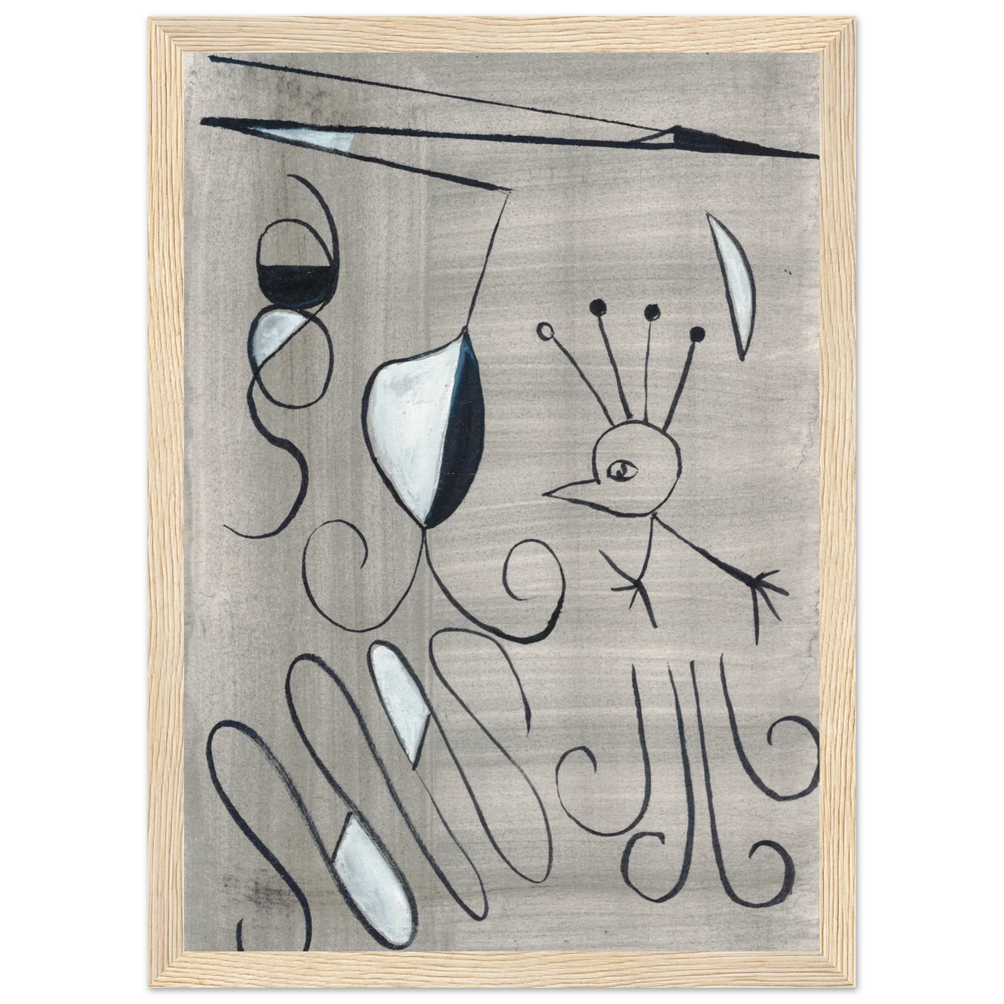 Affiche encadrée bois | Papier mat qualité musée | Aquarelle originale Laure Leprince - Laure Leprince - Artiste Peintre