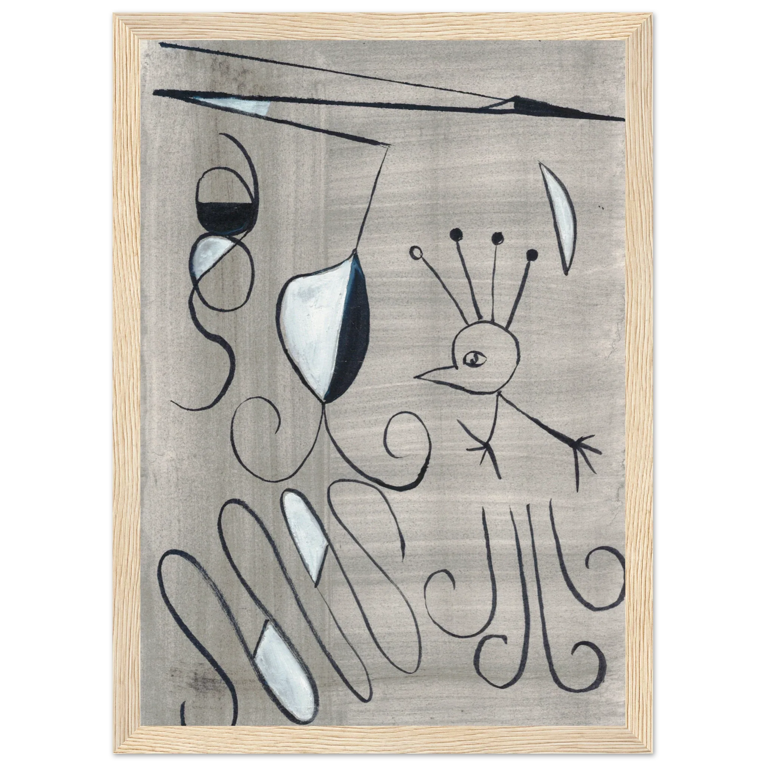 Affiche encadrée bois | Papier mat qualité musée | Aquarelle originale Laure Leprince - Laure Leprince - Artiste Peintre