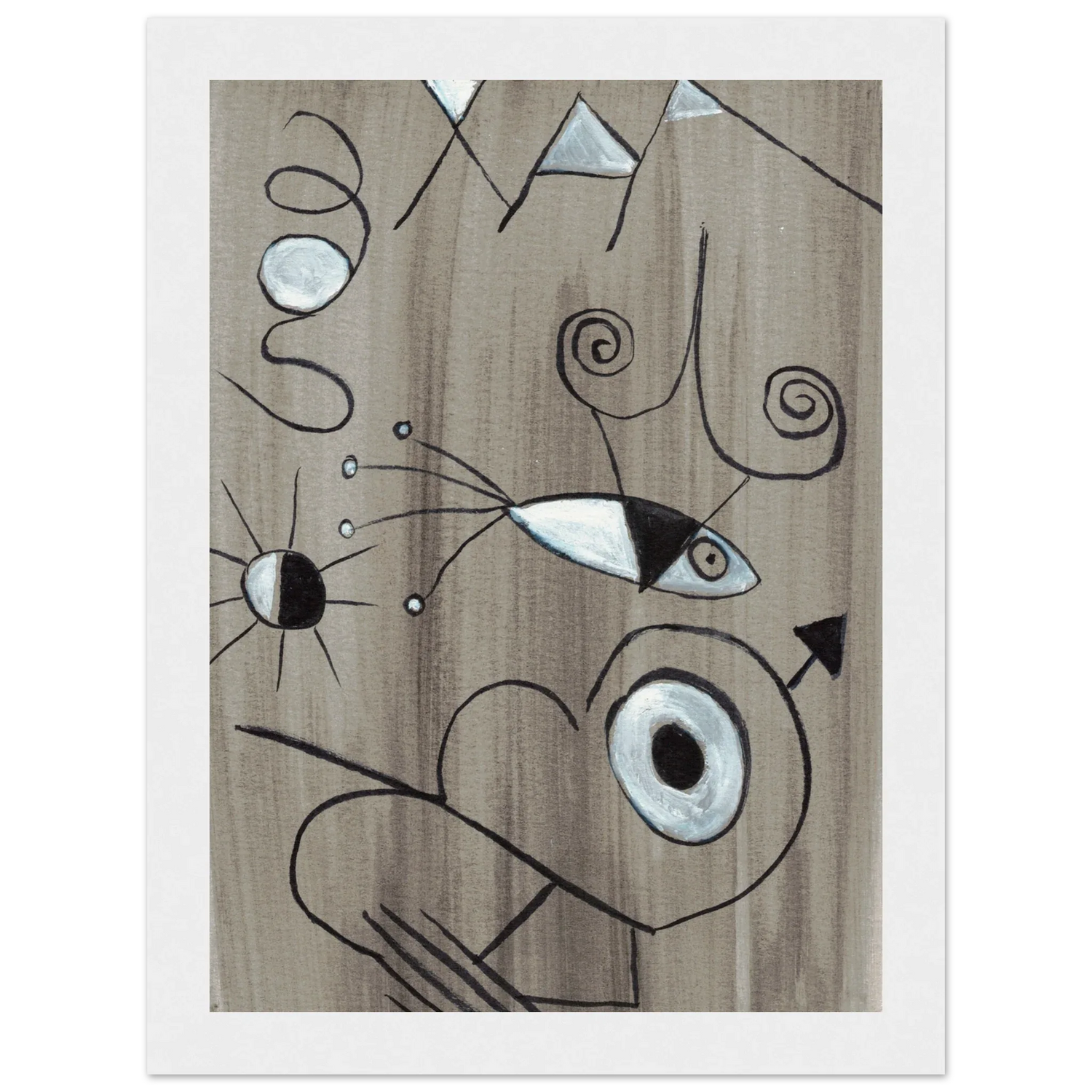 Affiche encadrée bois | Papier mat qualité musée | Aquarelle originale Laure Leprince - Laure Leprince - Artiste Peintre