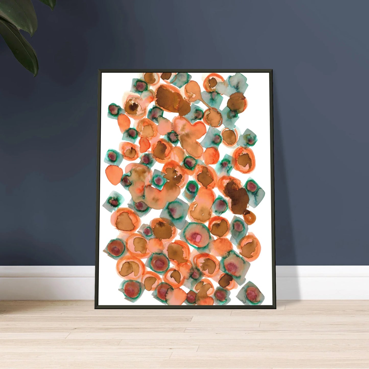 Classic Semi-Glossy Paper Metal Framed Poster Constellation D'ambre - Laure Leprince - Artiste Peintre