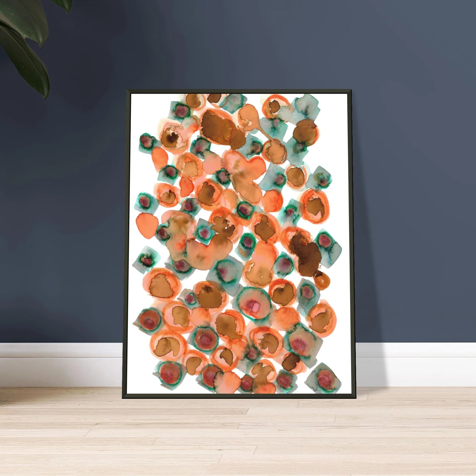 Classic Semi-Glossy Paper Metal Framed Poster Constellation D'ambre - Laure Leprince - Artiste Peintre
