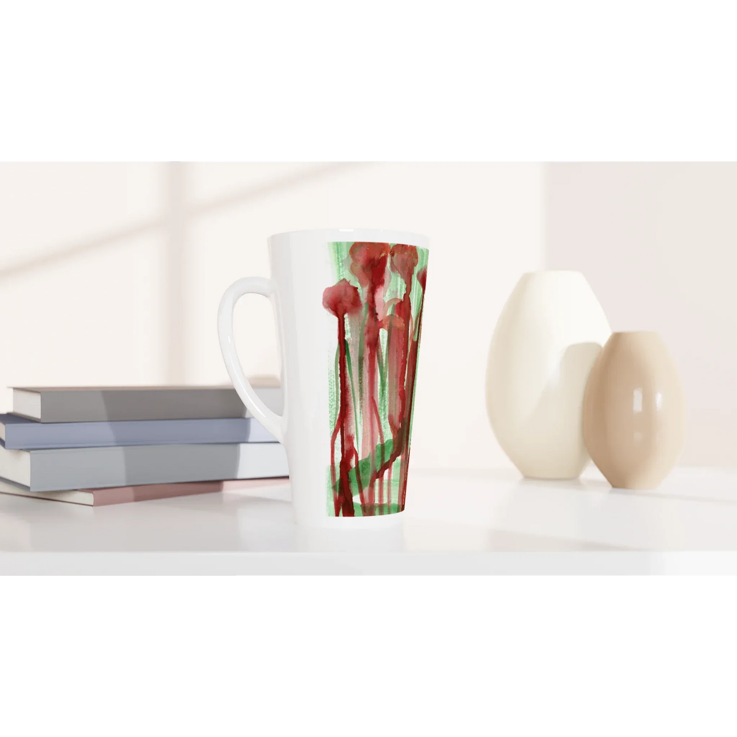 Mug à Latte en Céramique 500 ml Forest Choir – Élégant, durable et brillant - Laure Leprince - Artiste Peintre