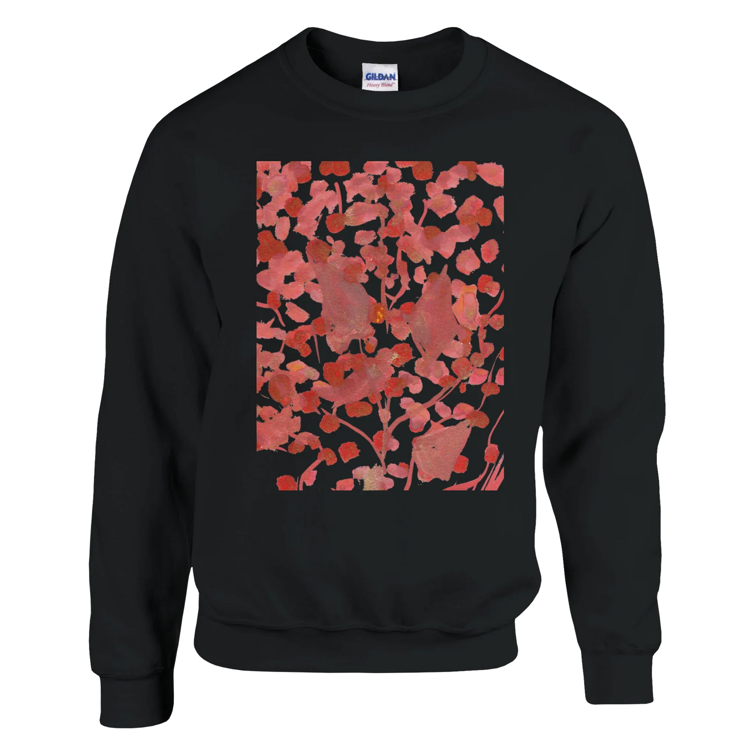 Sweatshirt Unisexe Classique Bois de Rubis – Impression Artistique Multicolore | Premium Cotton Blend - Laure Leprince - Artiste Peintre