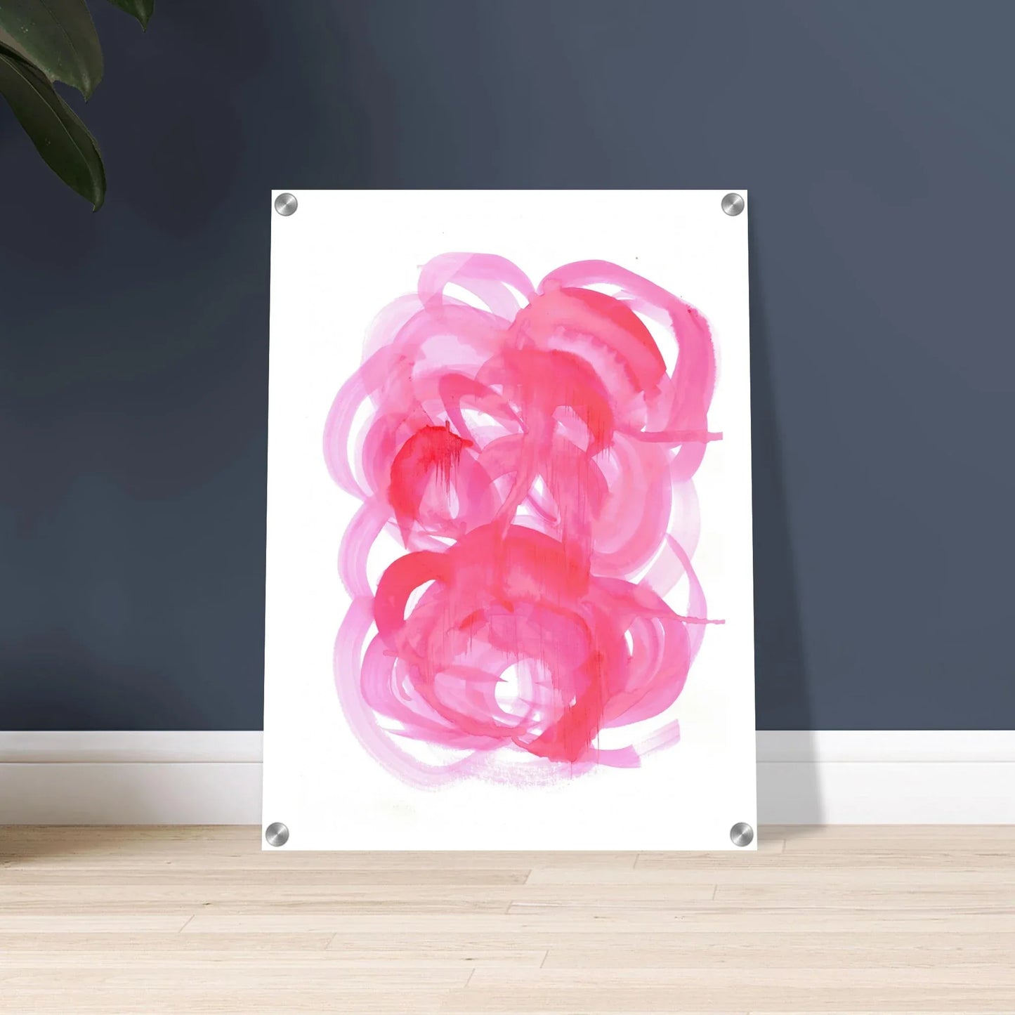 Impresion sur acrylique brillante Ruby Drift | Art contemporain par Laure Leprince - Laure Leprince - Artiste Peintre