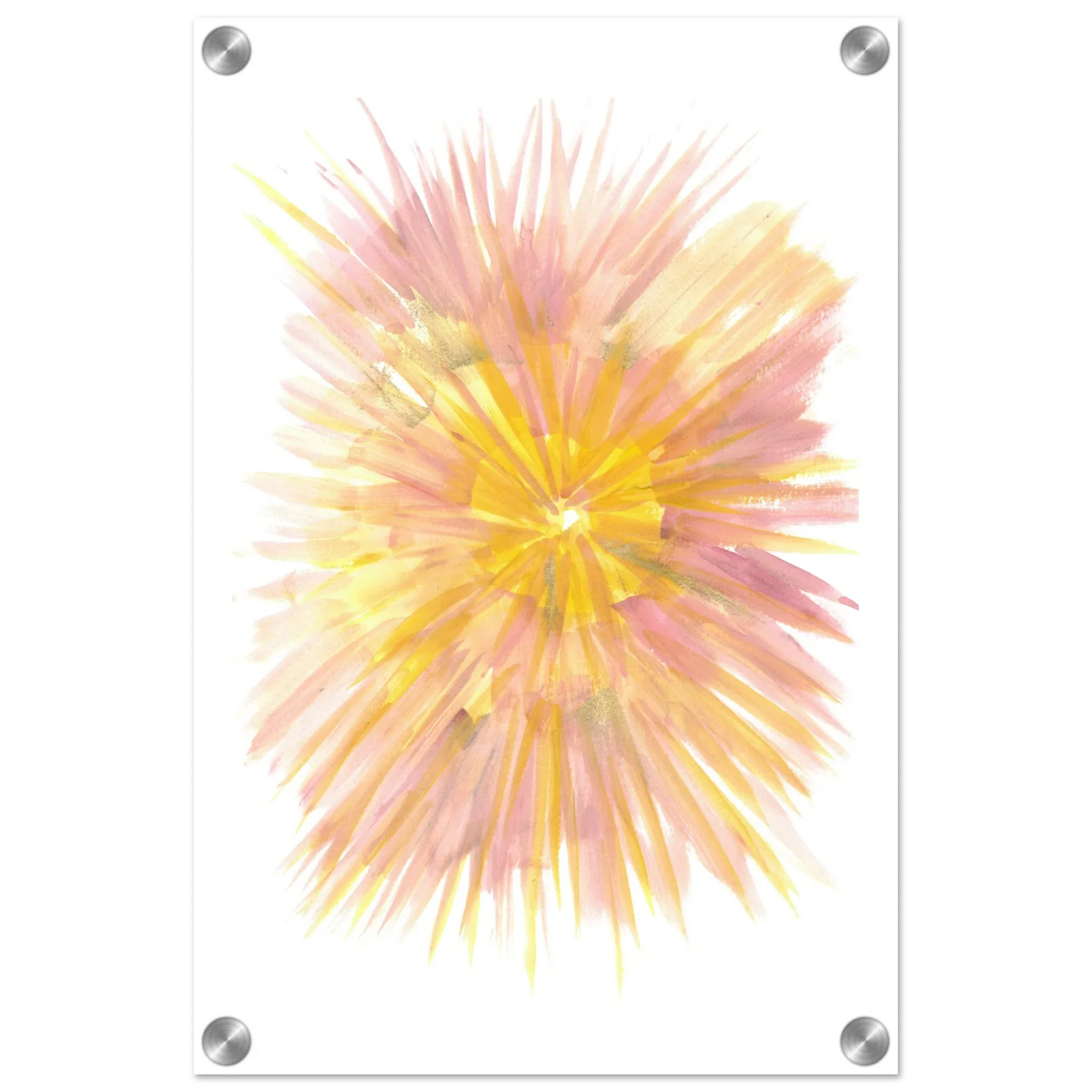 Impression sur acrylique brillante Solar Bloom | Art contemporain par Laure Leprince - Laure Leprince - Artiste Peintre