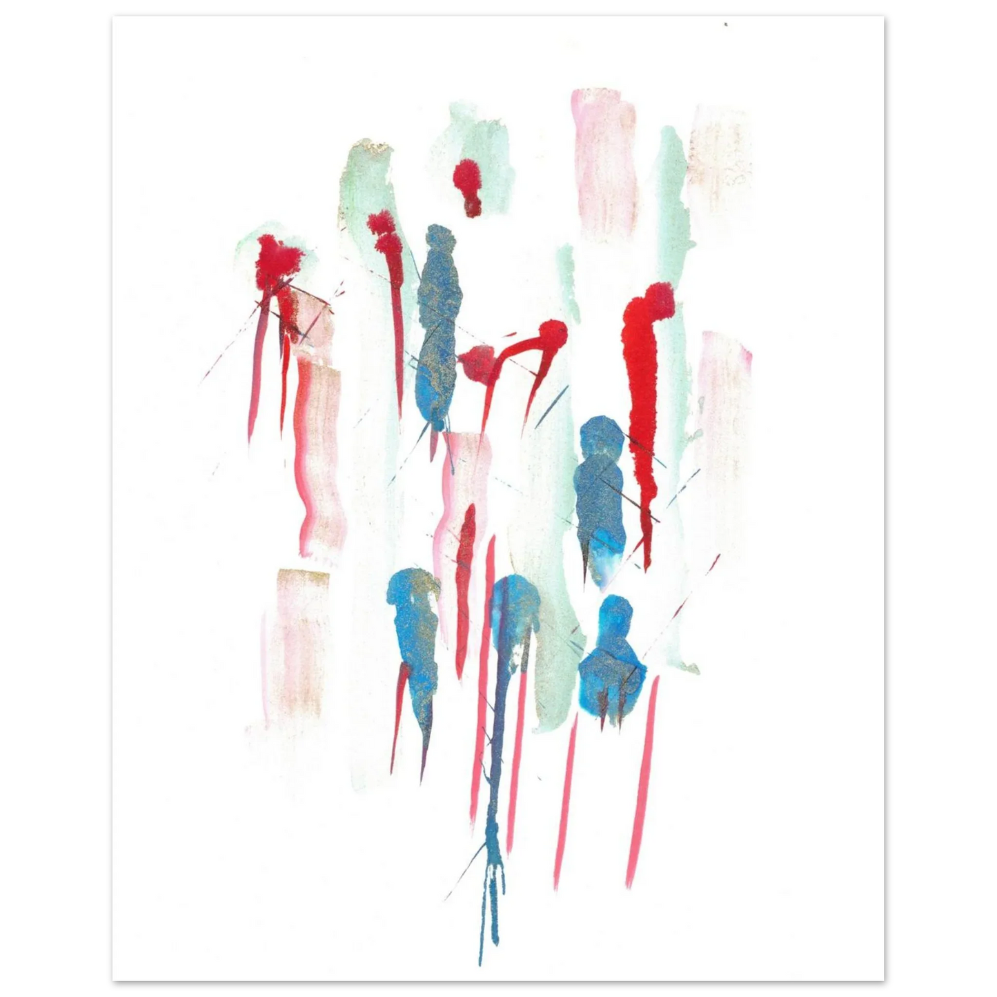 Premium Matte Paper Poster Aquarelle Originale RDJ3-9 - Laure Leprince - Artiste Peintre