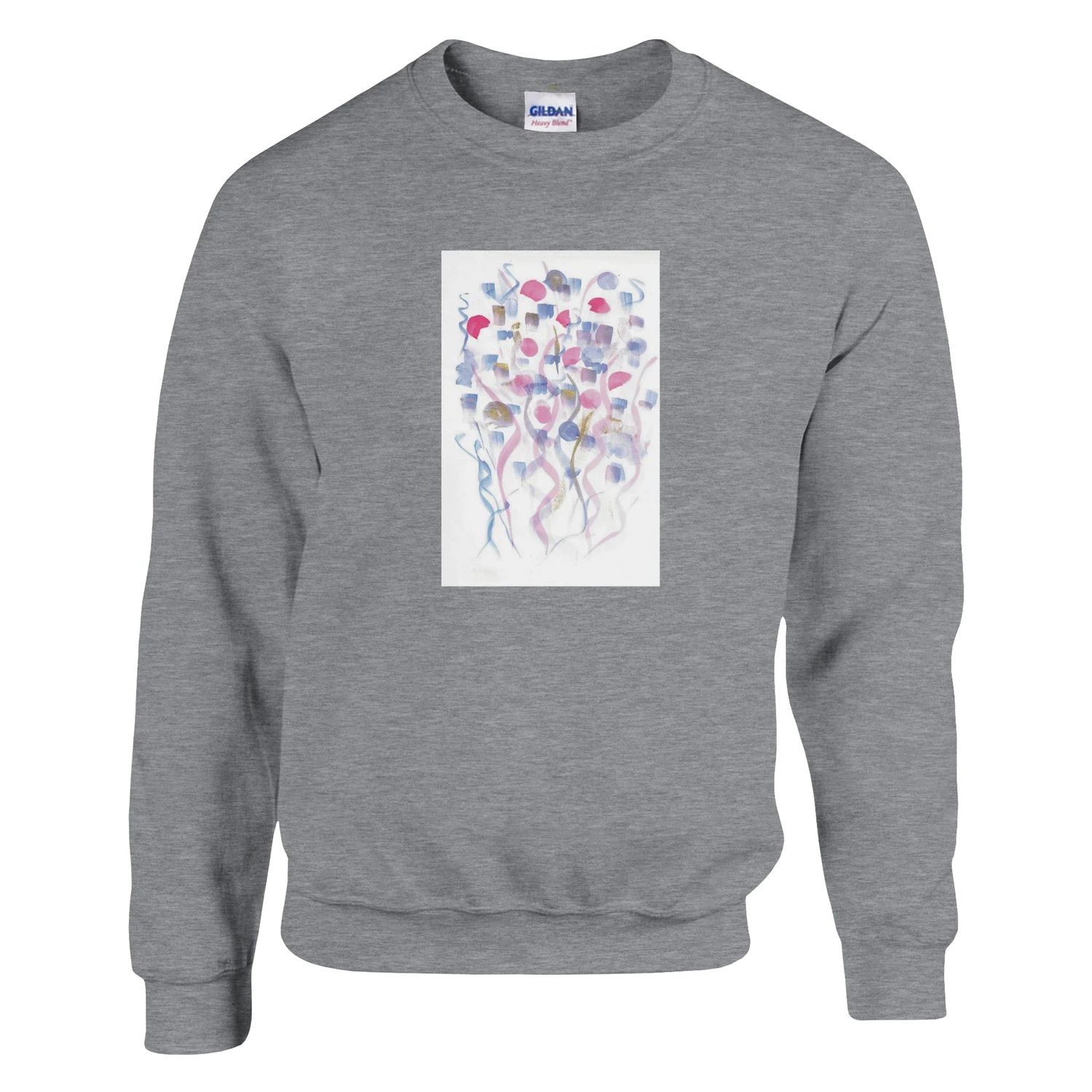 Sweatshirt Unisexe Classique Petal Drift – Impression Artistique Multicolore - Laure Leprince - Artiste Peintre