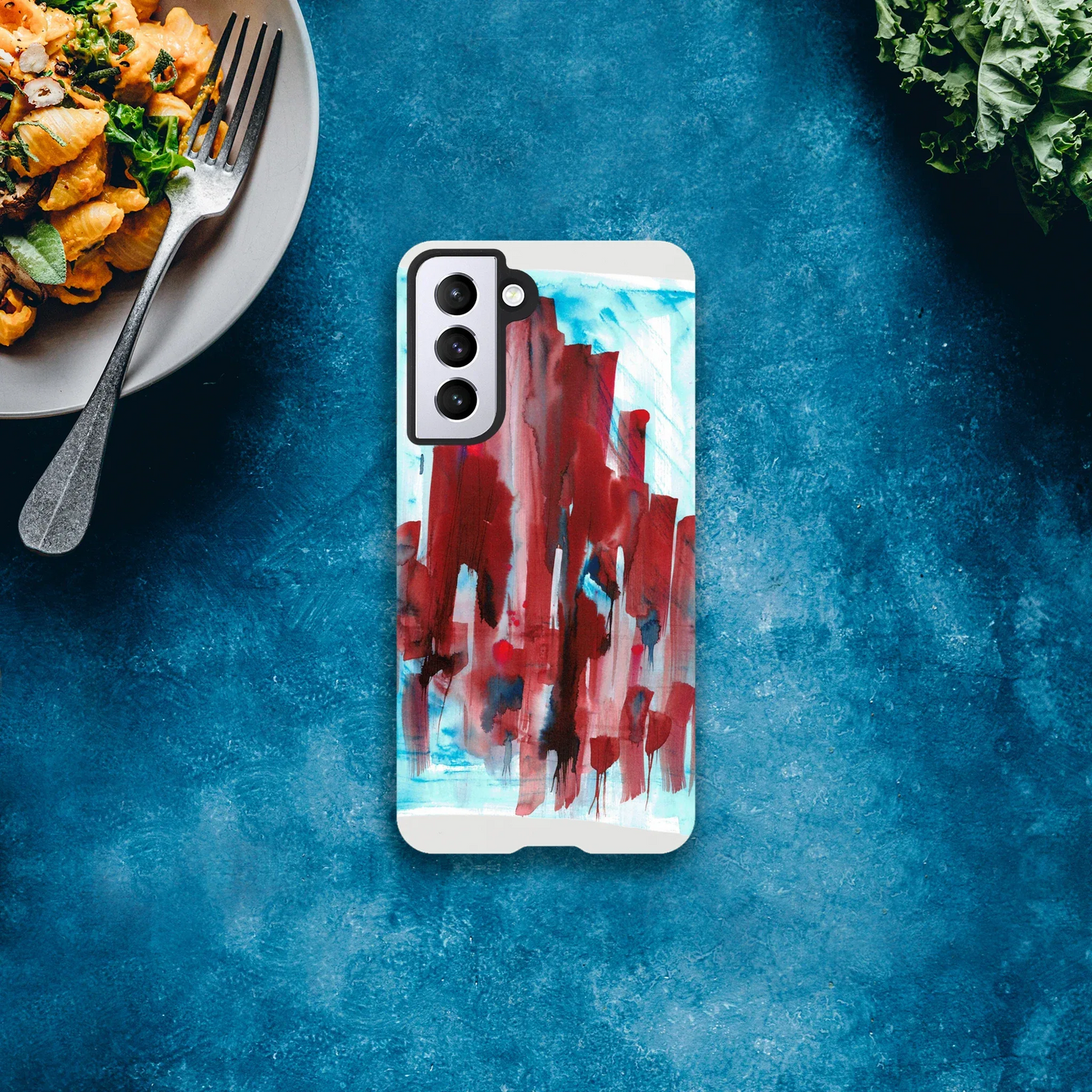 Premium Samsung Tough Case – Design Artistique Crimson Tower - Laure Leprince - Artiste Peintre