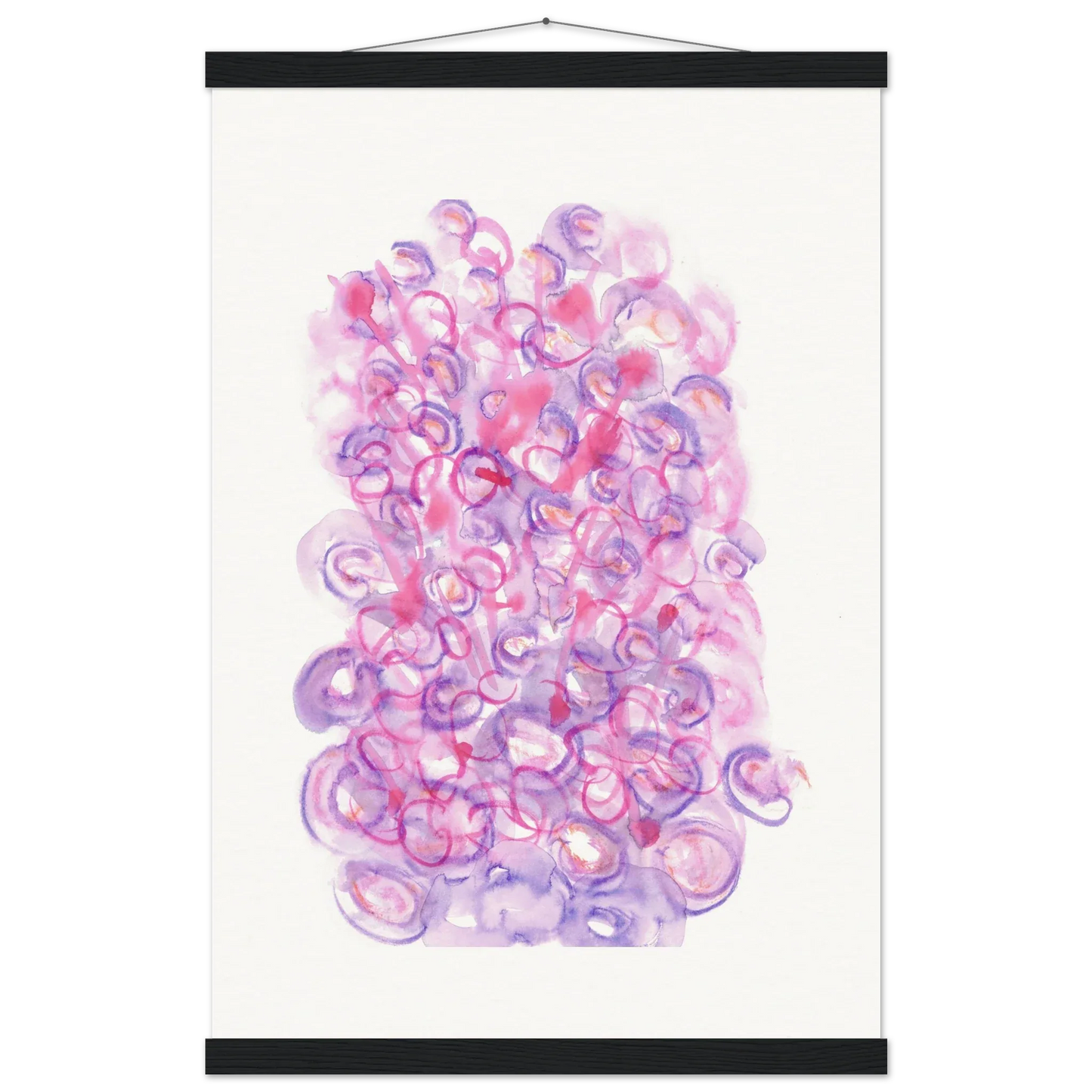 Museum-Quality Matte Paper Poster with Hanger Floraison Intime - Laure Leprince - Artiste Peintre