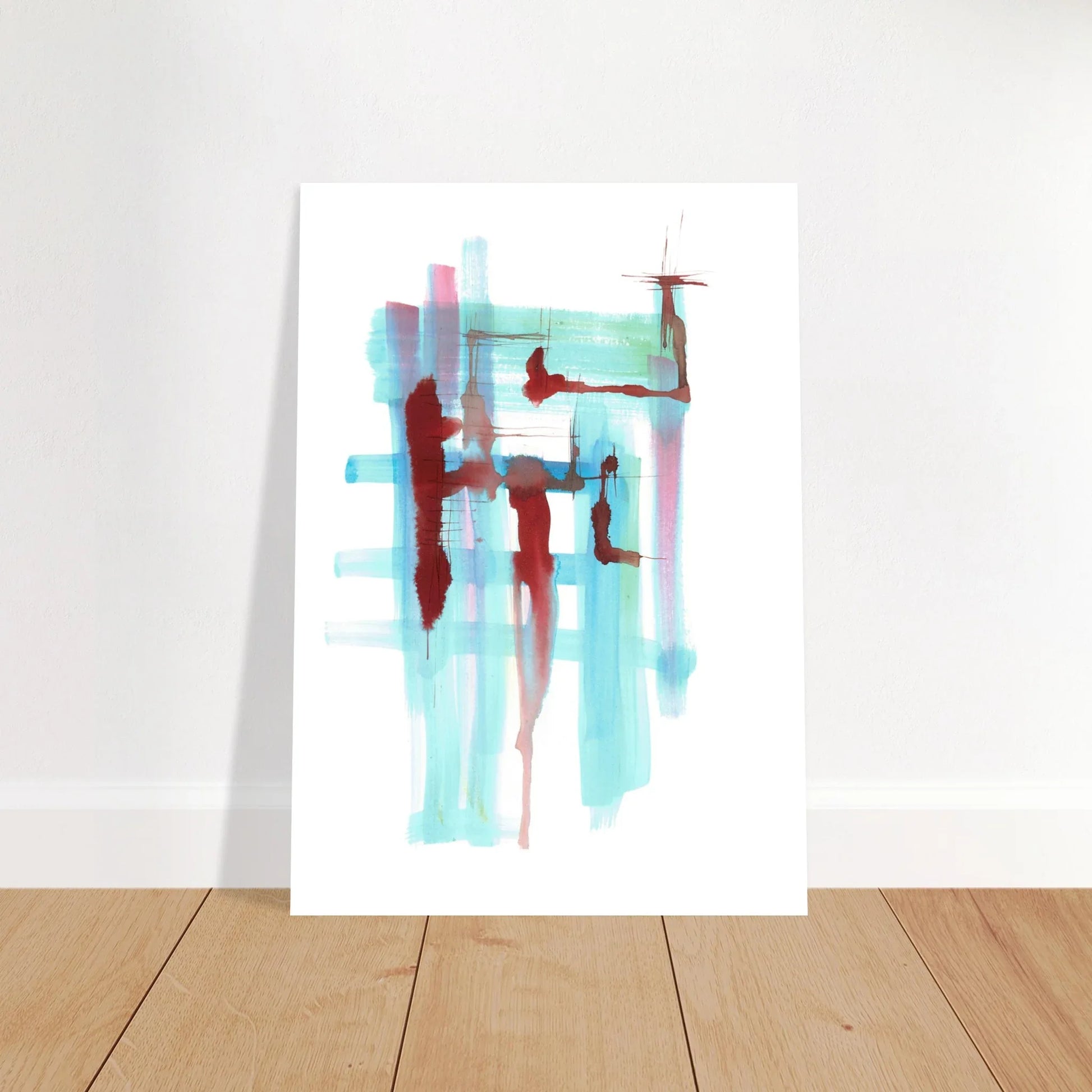 Affiche premium sur papier mat Structures Liquides – Art mural de qualité supérieure - Laure Leprince - Artiste Peintre
