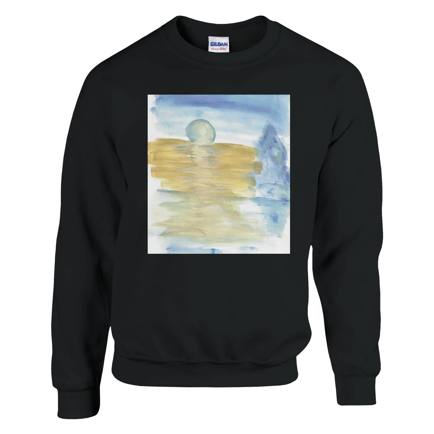 Sweatshirt Unisexe Classique Blue Horizon – Impression Artistique Multicolore - Laure Leprince - Artiste Peintre
