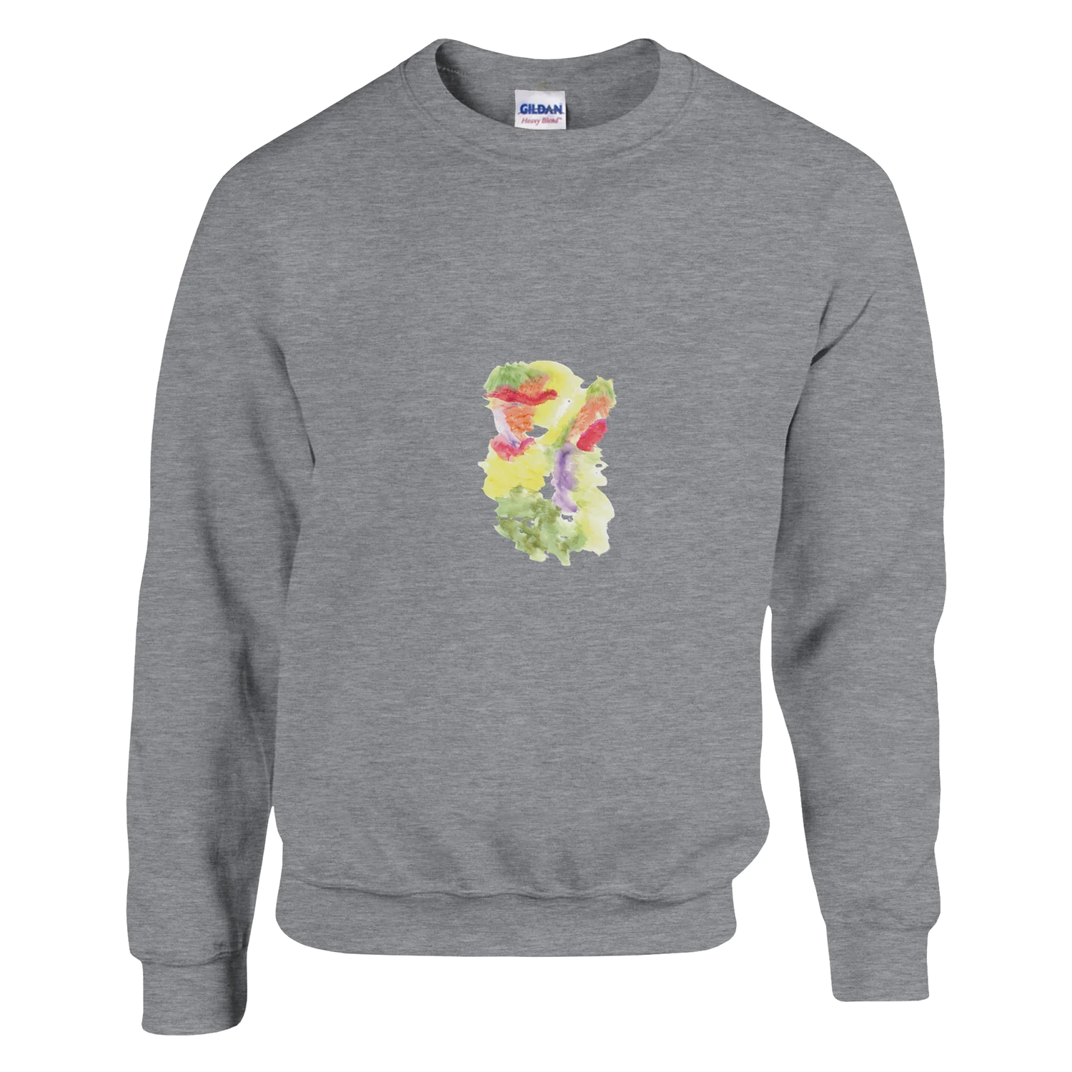 Sweatshirt Unisexe Classique Eclosion Chromatique – Impression Artistique Multicolore | Premium Cotton Blend - Laure Leprince - Artiste Peintre