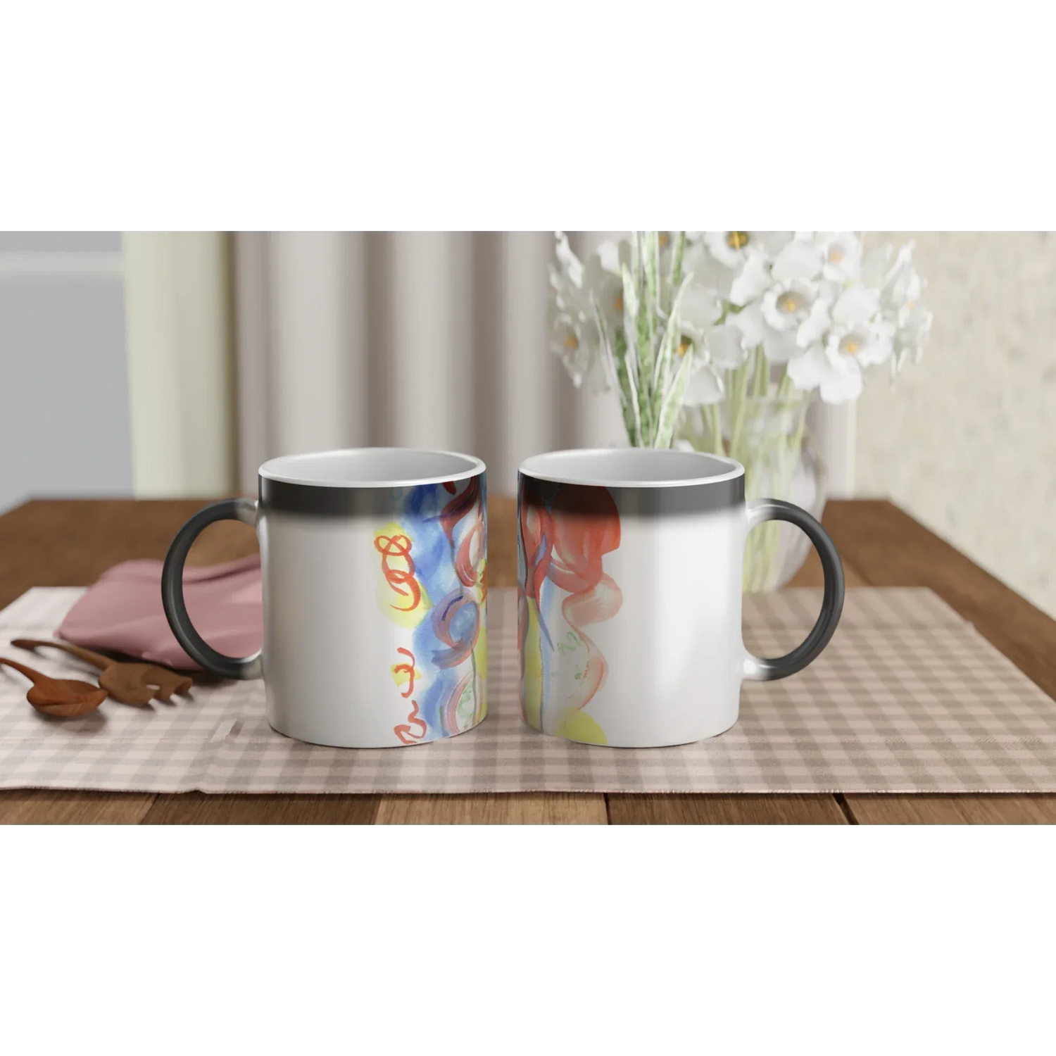 Mug magique en céramique 325 ml – Révèlez votre motif à la chaleur Urban Parade - Laure Leprince - Artiste Peintre