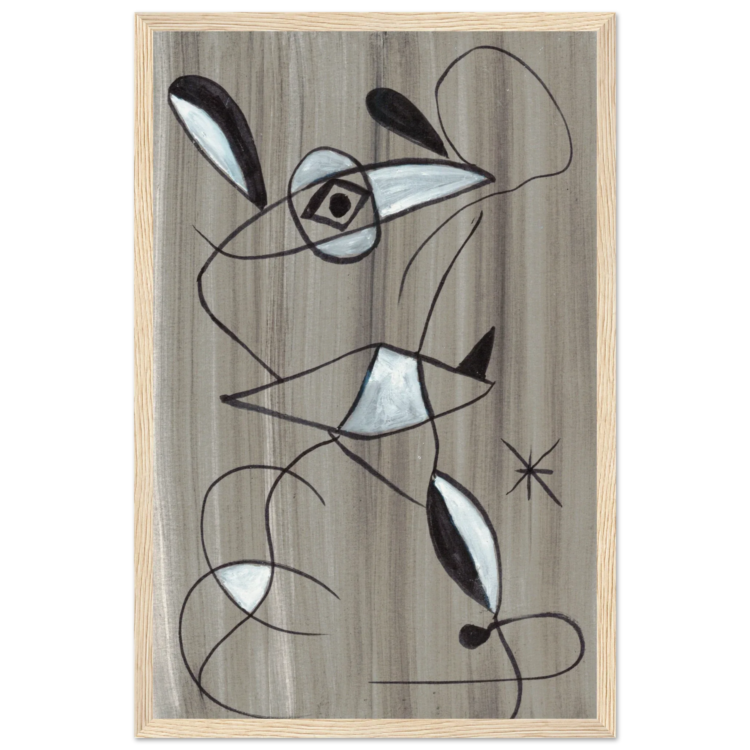 Affiche encadrée bois | Papier mat qualité musée | Aquarelle originale Laure Leprince - Laure Leprince - Artiste Peintre