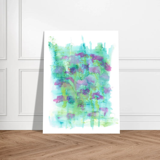 Affiche premium sur papier mat Eclosions Sauvages – Art mural de qualité supérieure - Laure Leprince - Artiste Peintre