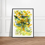 Museum-Quality Matte Paper Wooden Framed Poster Tempête Solaire - Laure Leprince - Artiste Peintre