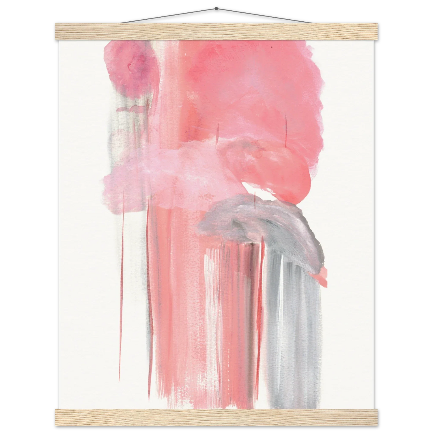 Museum-Quality Matte Paper Poster with Hanger Structures Carmines - Laure Leprince - Artiste Peintre