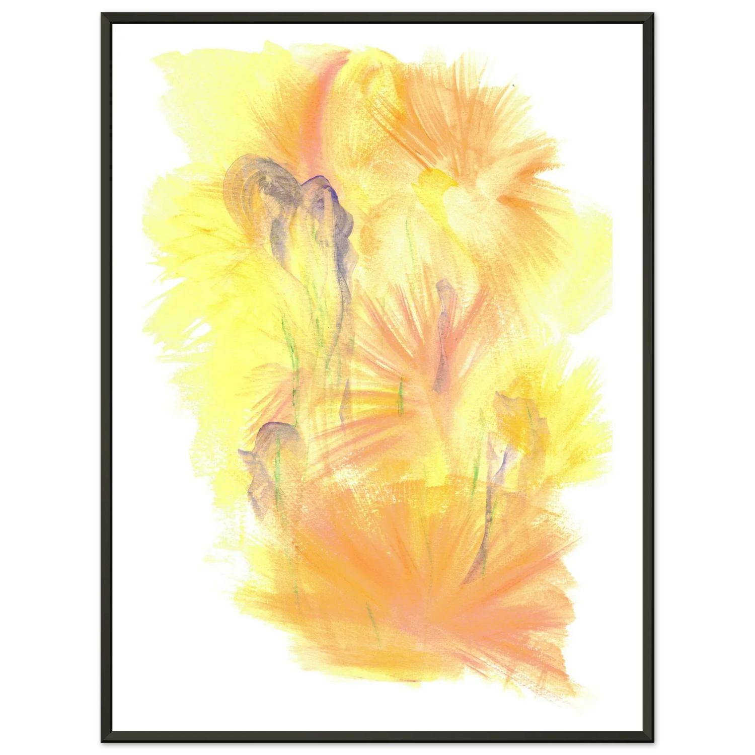 Classic Semi-Glossy Paper Metal Framed Poste Sun Whisper - Laure Leprince - Artiste Peintre