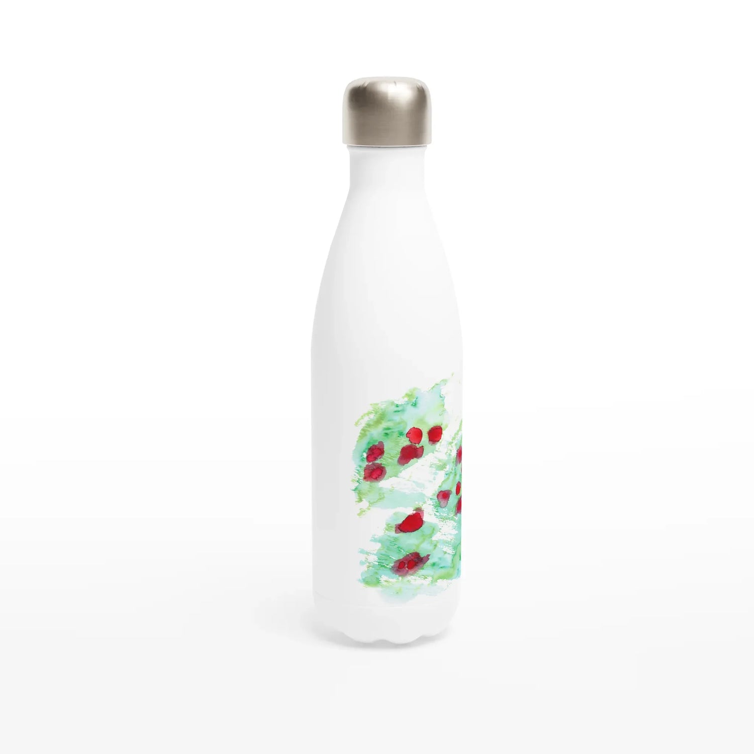 Bouteille isotherme en acier inoxydable 500 ml Eclats Rouges – Design artistique exclusif - Laure Leprince - Artiste Peintre