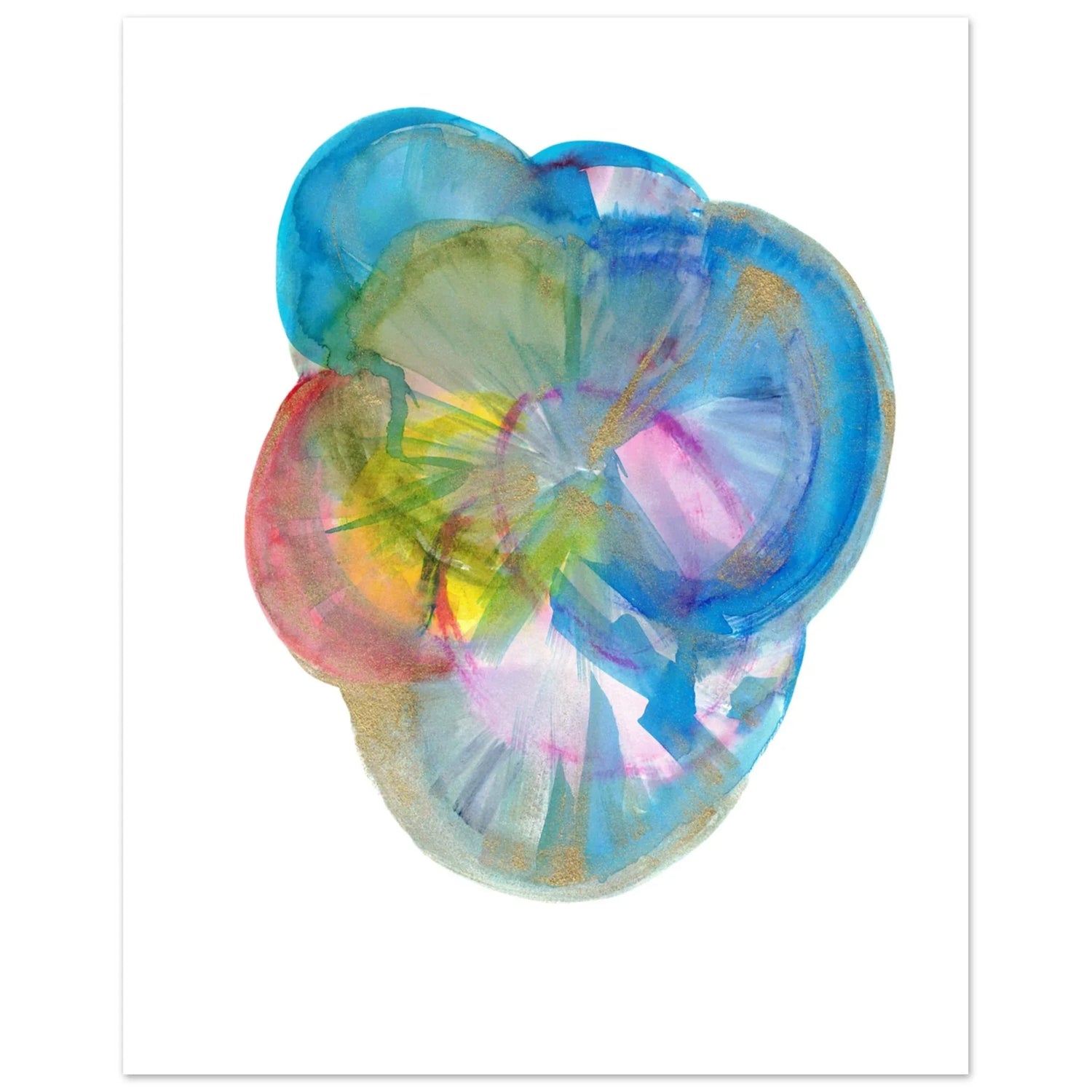 Affiche premium sur papier mat Crystal Bloom – Art mural de qualité supérieure - Laure Leprince - Artiste Peintre