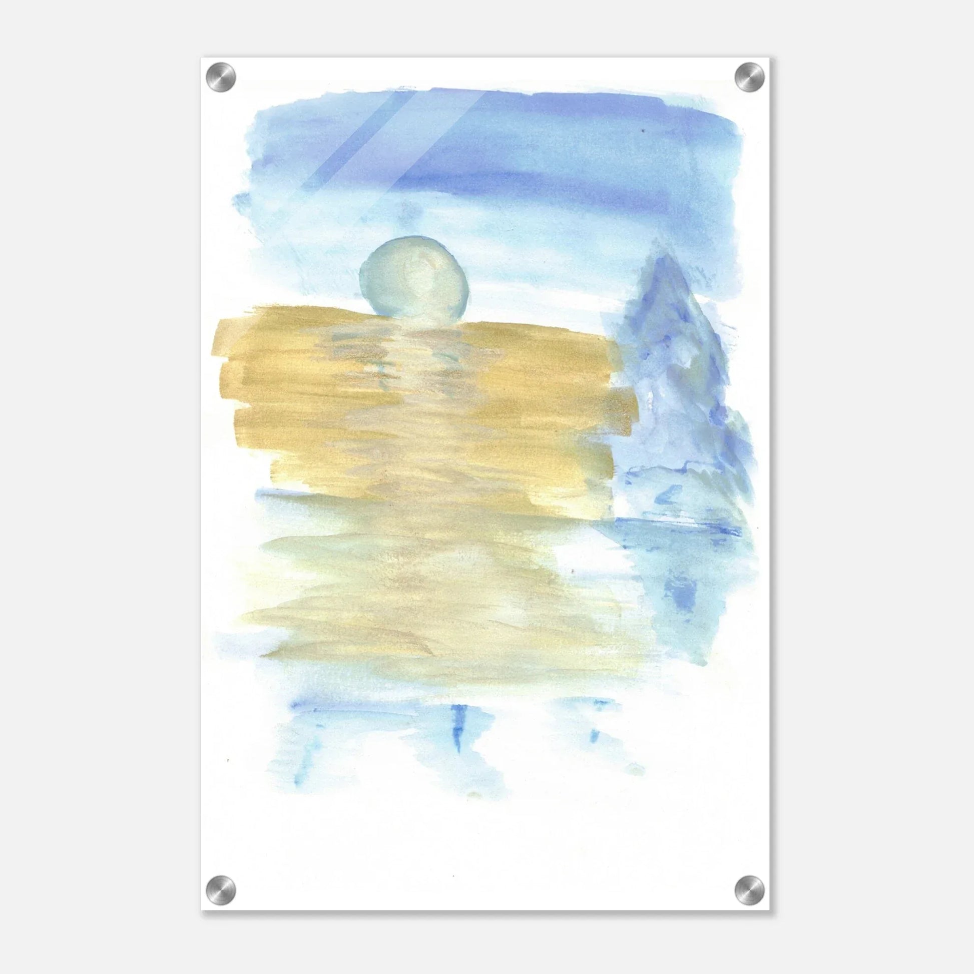 Impression sur acrylique brillante Blue Horizon | Art contemporain par Laure Leprince - Laure Leprince - Artiste Peintre