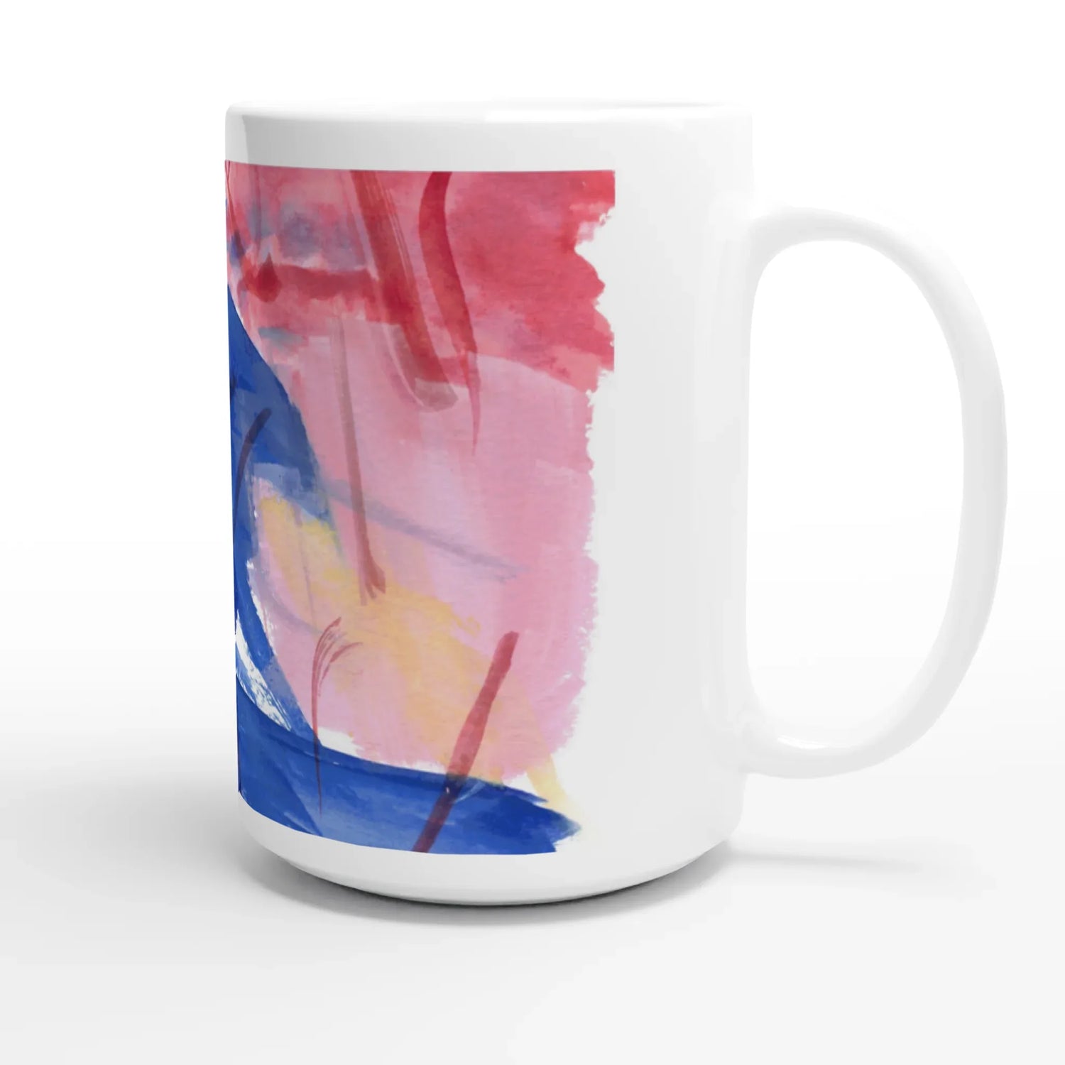 Mug en céramique blanche 44 cl Midnight Siren – Grand format, design et qualité durable - Laure Leprince - Artiste Peintre