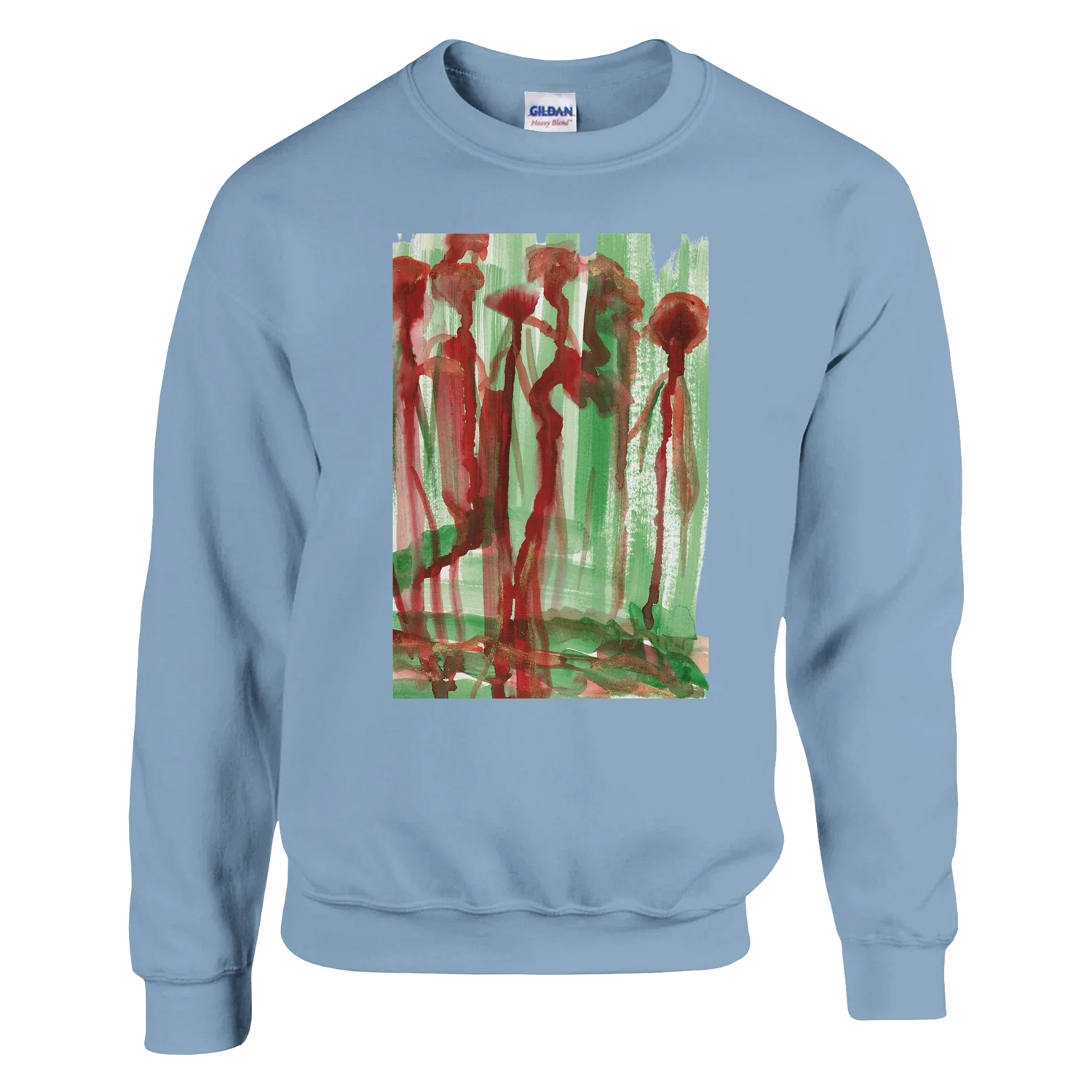 Sweatshirt Unisexe Classique Forest Choir – Impression Artistique Multicolore - Laure Leprince - Artiste Peintre