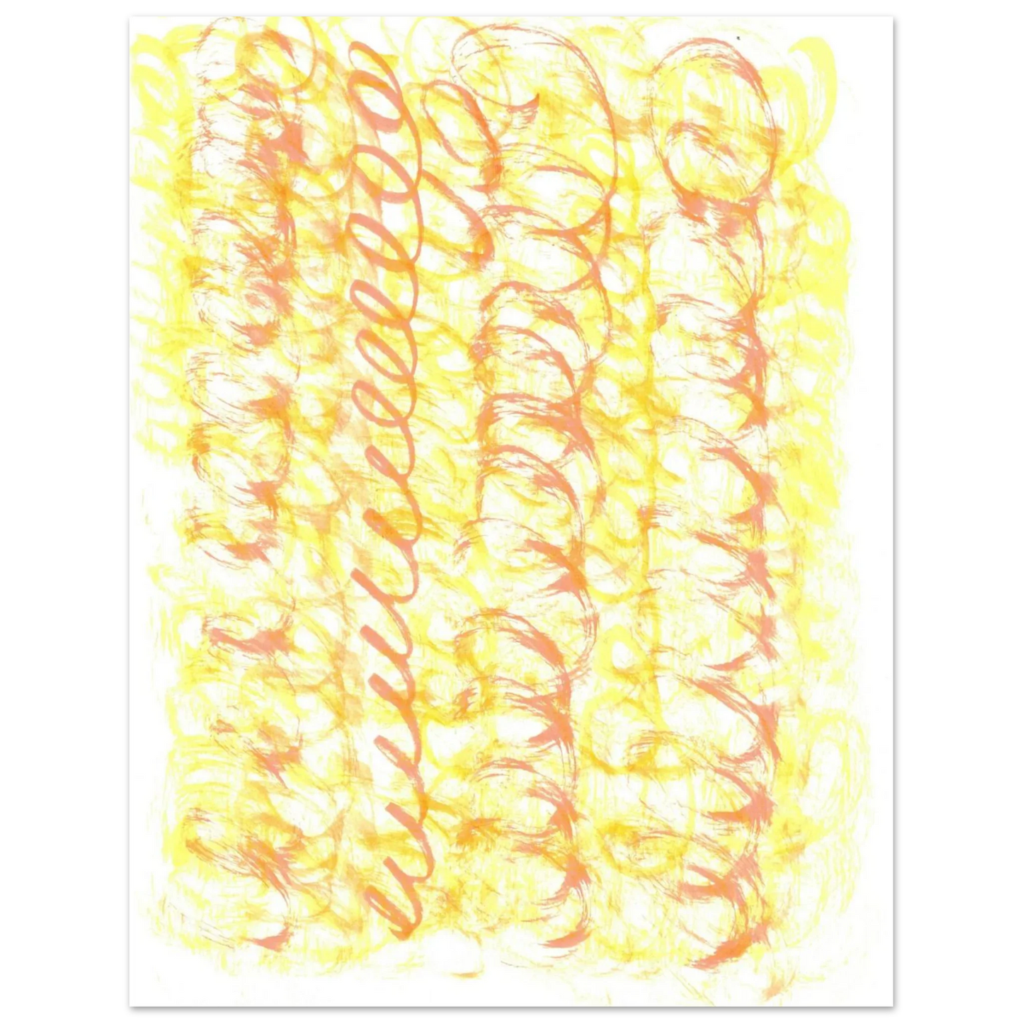 Sun-Kissed Abstract Swirls: Premium Matte Paper Poster - Vibrant Aquarelle Art for Any Space - Laure Leprince - Artiste Peintre