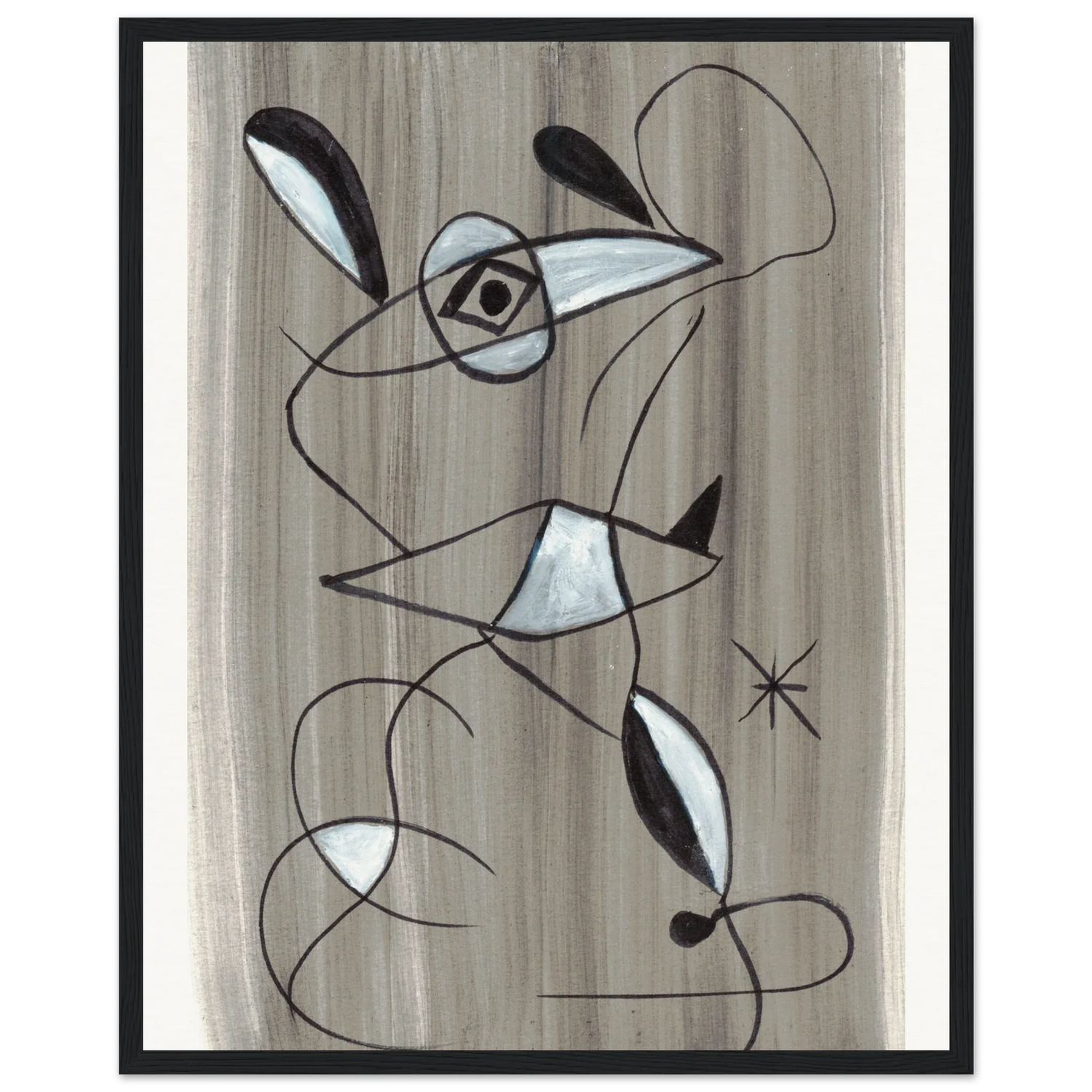 Affiche encadrée bois | Papier mat qualité musée | Aquarelle originale Laure Leprince - Laure Leprince - Artiste Peintre