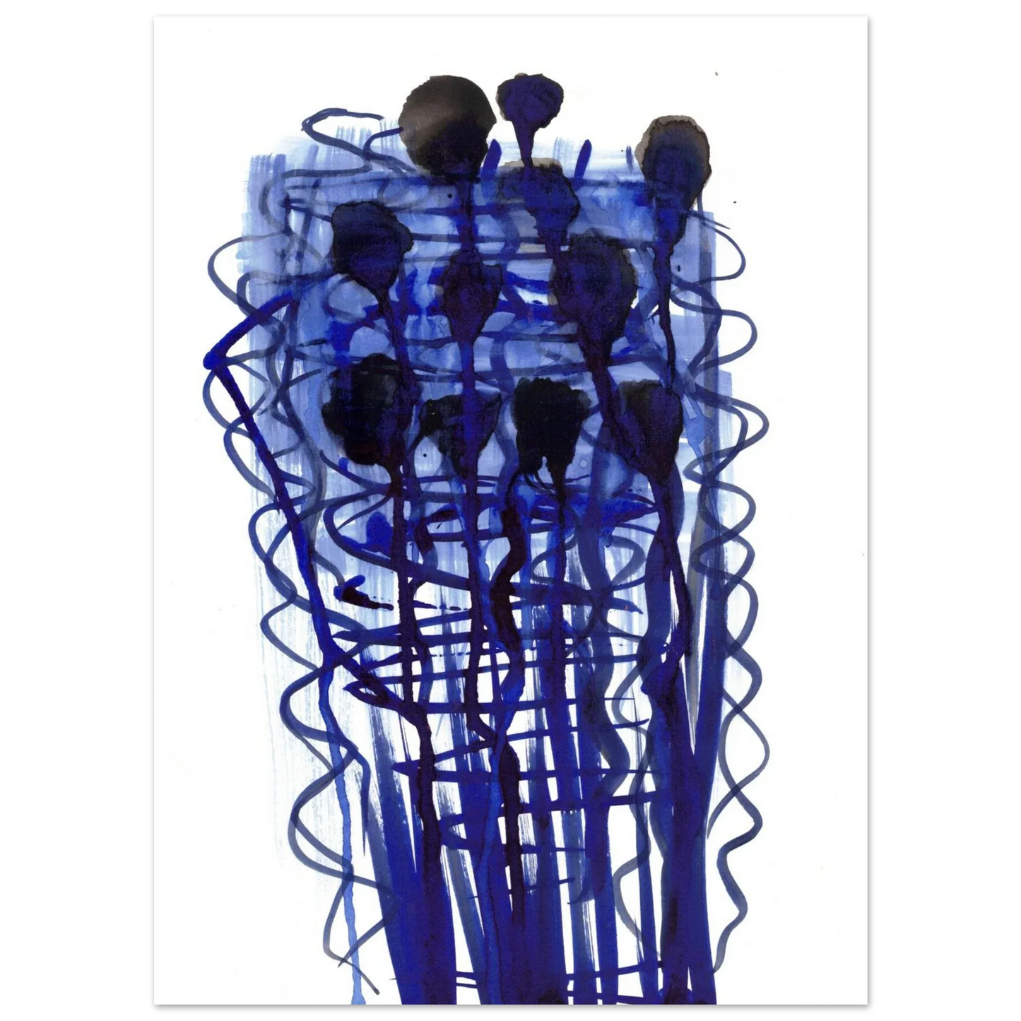 Premium Matte Paper Poster Aquarelle Originale RDJ3-14 - Laure Leprince - Artiste Peintre