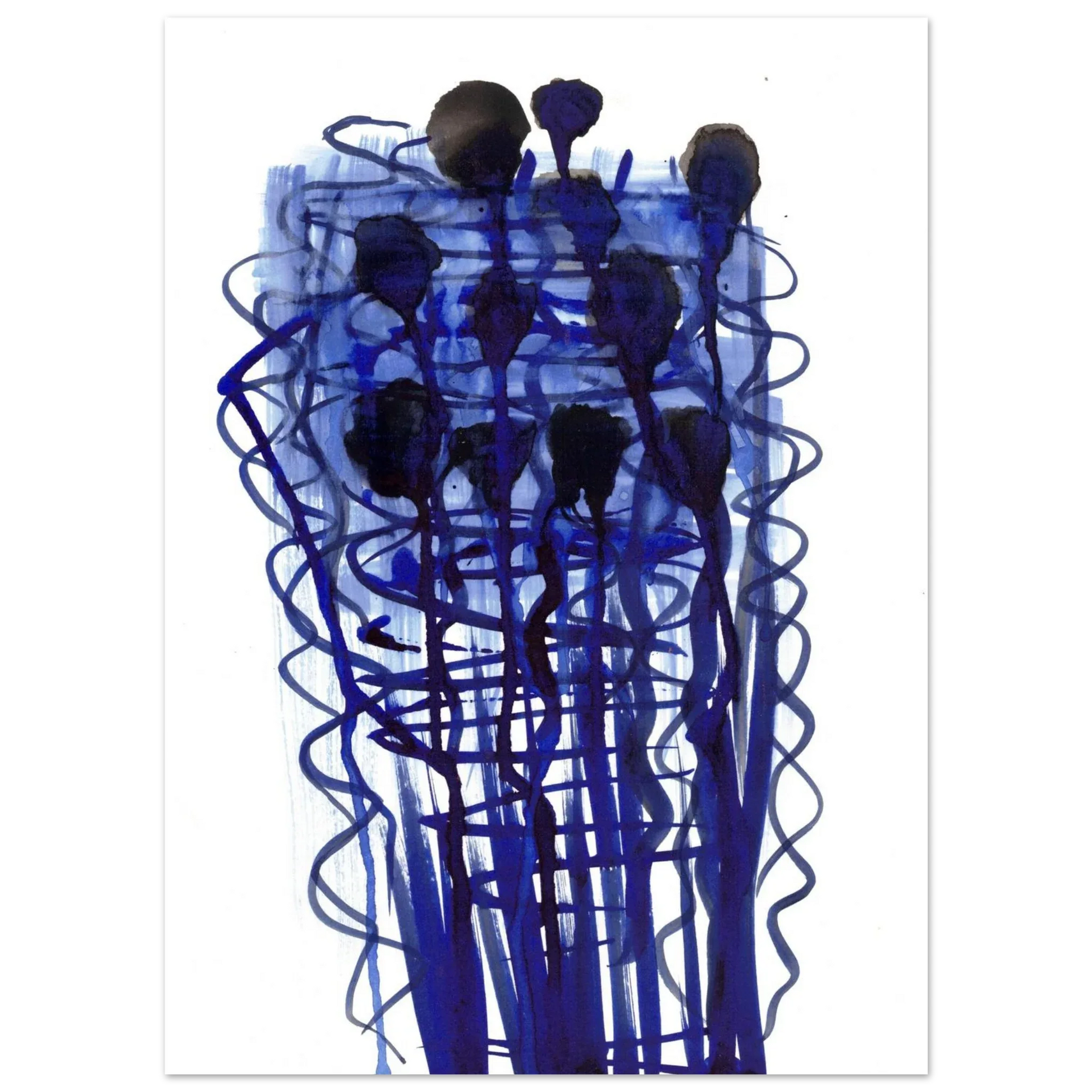 Premium Matte Paper Poster Aquarelle Originale RDJ3-14 - Laure Leprince - Artiste Peintre