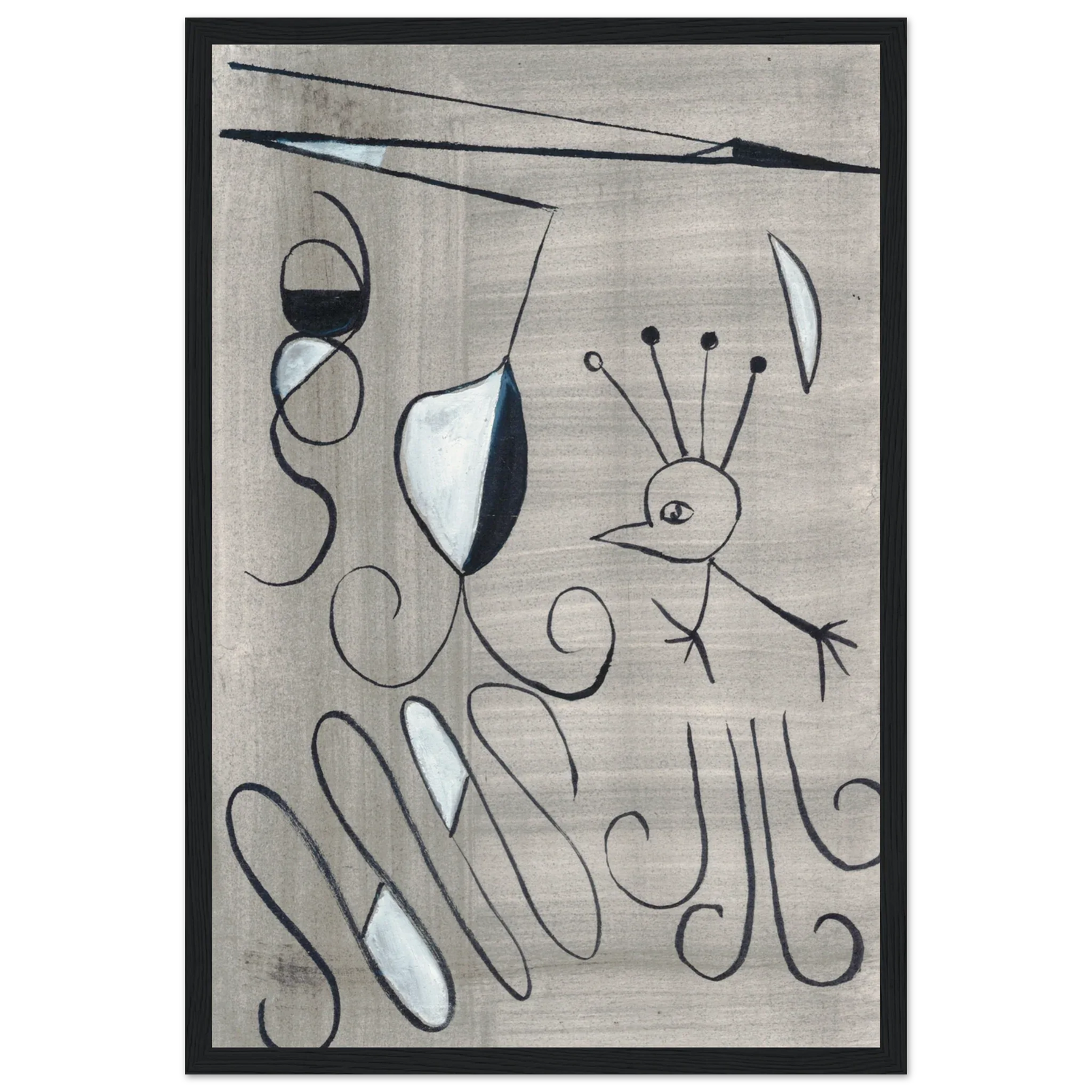 Affiche encadrée bois | Papier mat qualité musée | Aquarelle originale Laure Leprince - Laure Leprince - Artiste Peintre