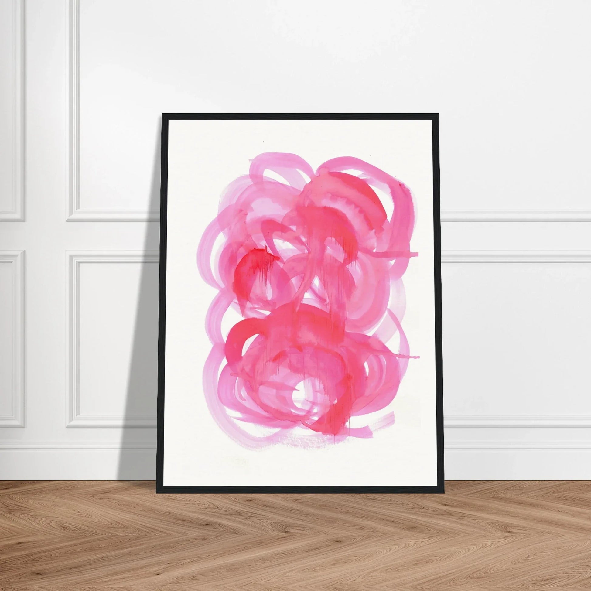 Affiche Encadrée Museum-Quality Matte Paper Wooden Framed Ruby Drift - Laure Leprince - Artiste Peintre