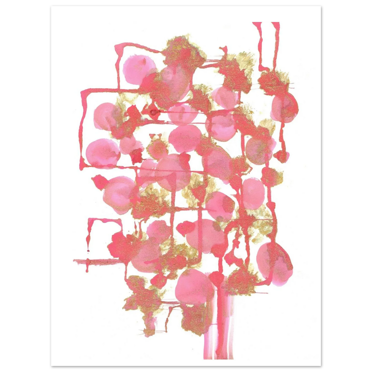 Premium Matte Paper Poster Aquarelle Originale RDJ3-11 - Laure Leprince - Artiste Peintre