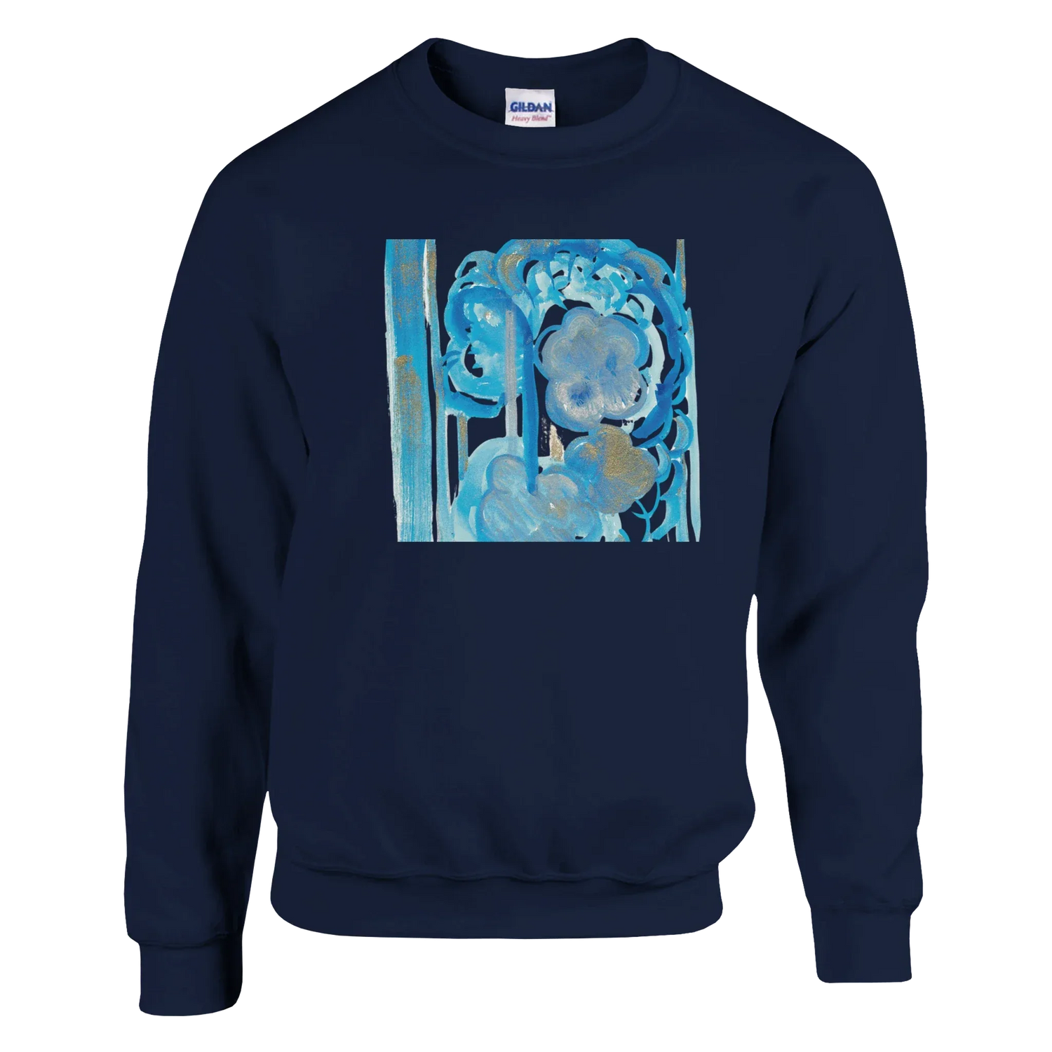 Sweatshirt Unisexe Classique Ocean Bloom – Impression Artistique Multicolore - Laure Leprince - Artiste Peintre