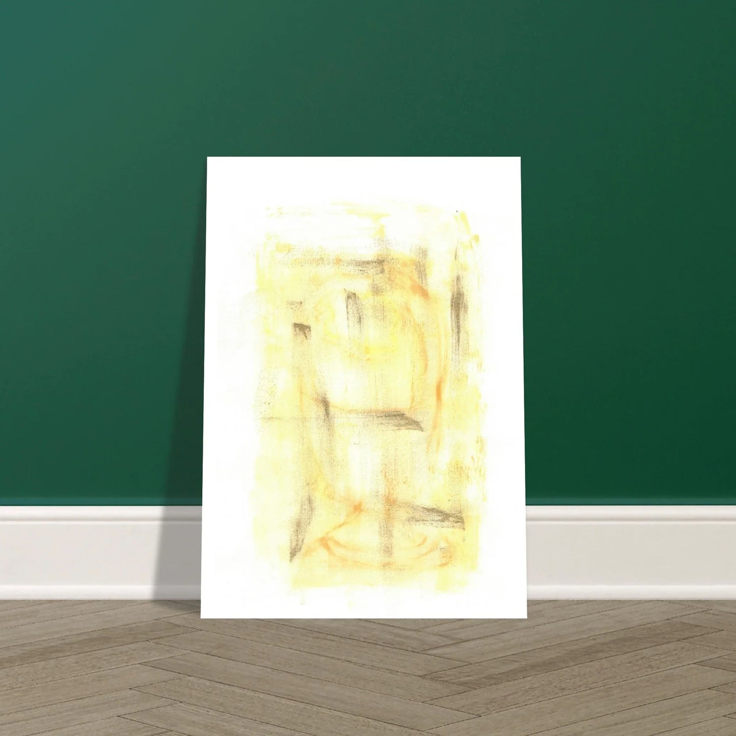 Affiche premium sur papier mat Golden Haze Art mural de qualité supérieure - Laure Leprince - Artiste Peintre