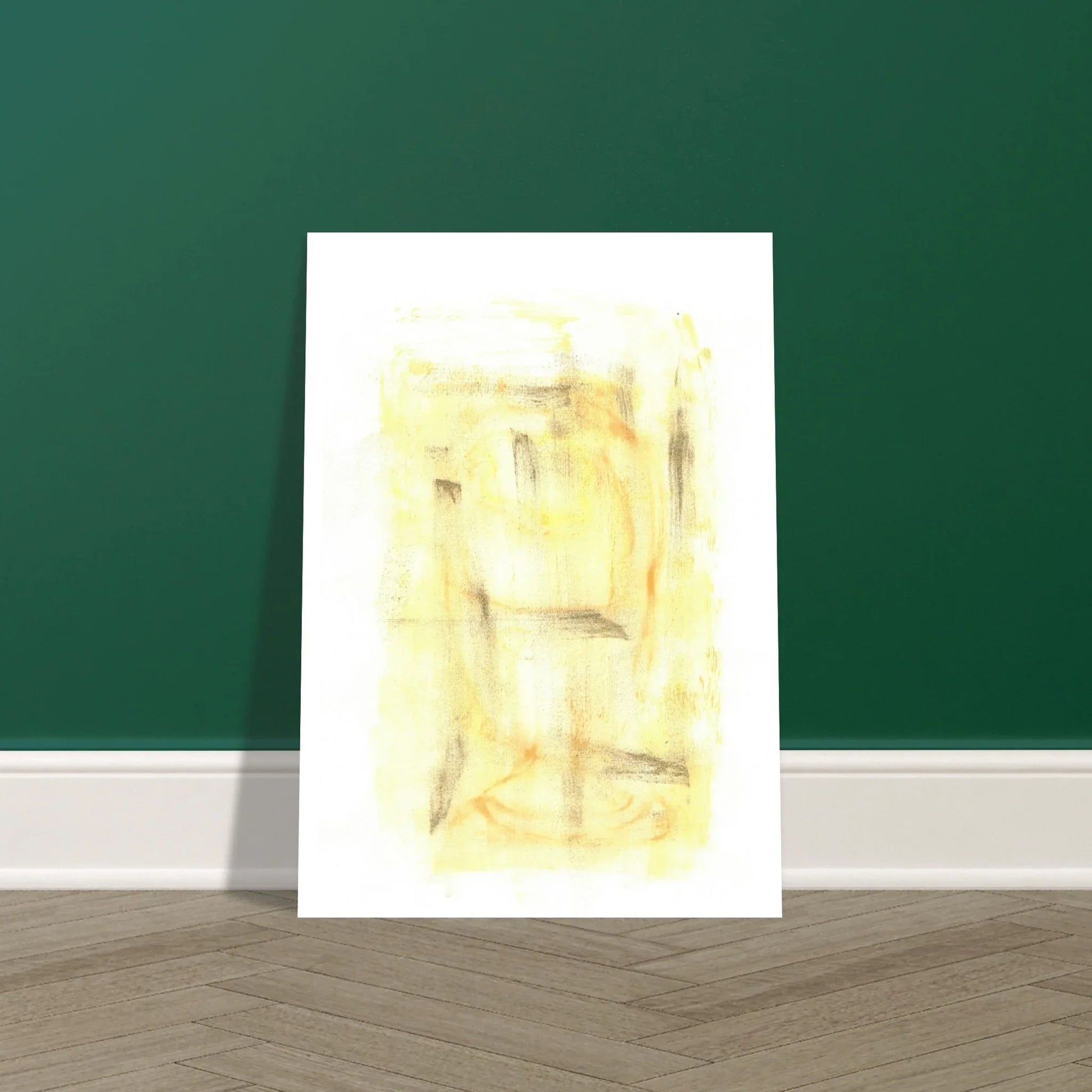 Affiche premium sur papier mat Golden Haze Art mural de qualité supérieure - Laure Leprince - Artiste Peintre