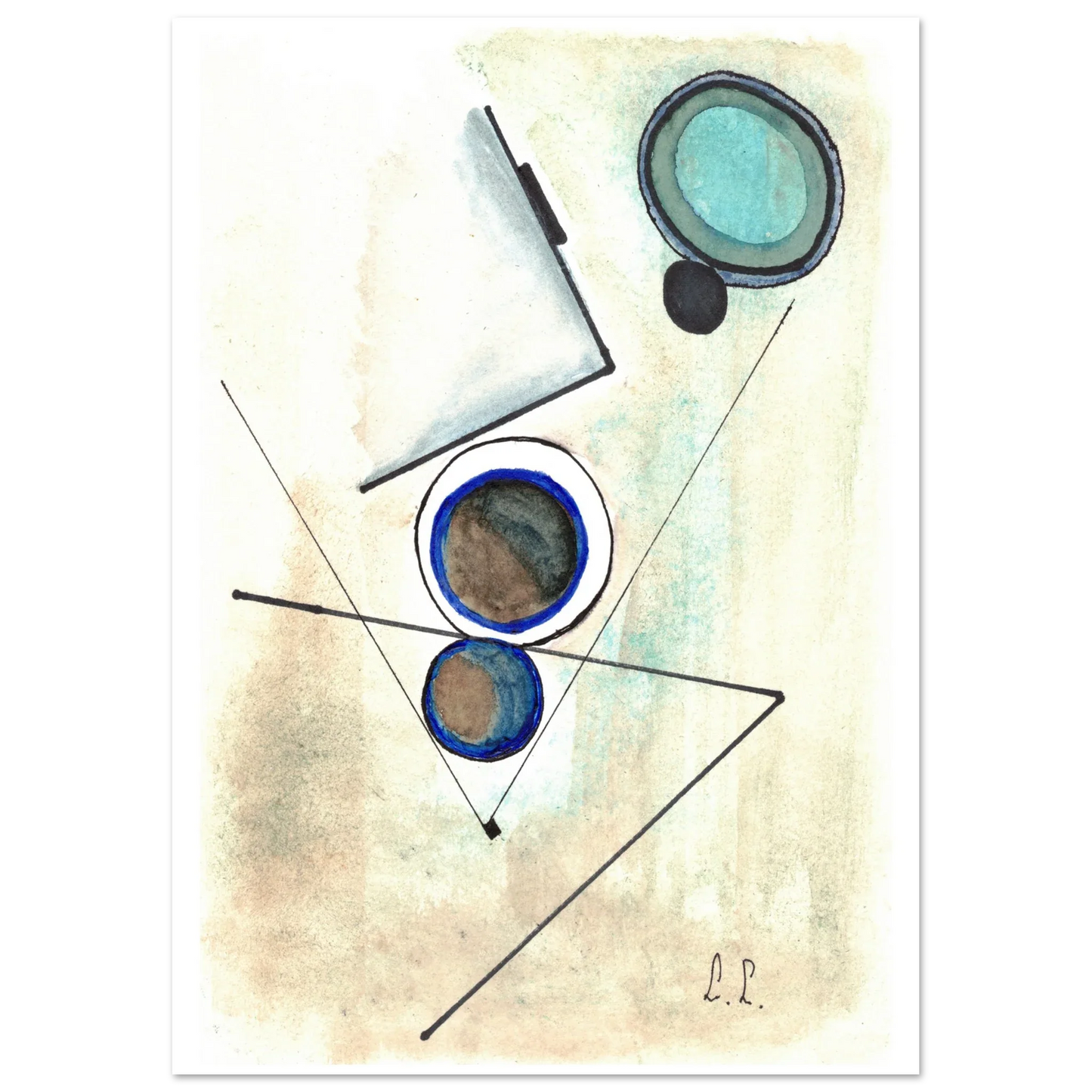 Affiche premium sur papier mat – Art mural de qualité supérieure - Laure Leprince - Artiste Peintre
