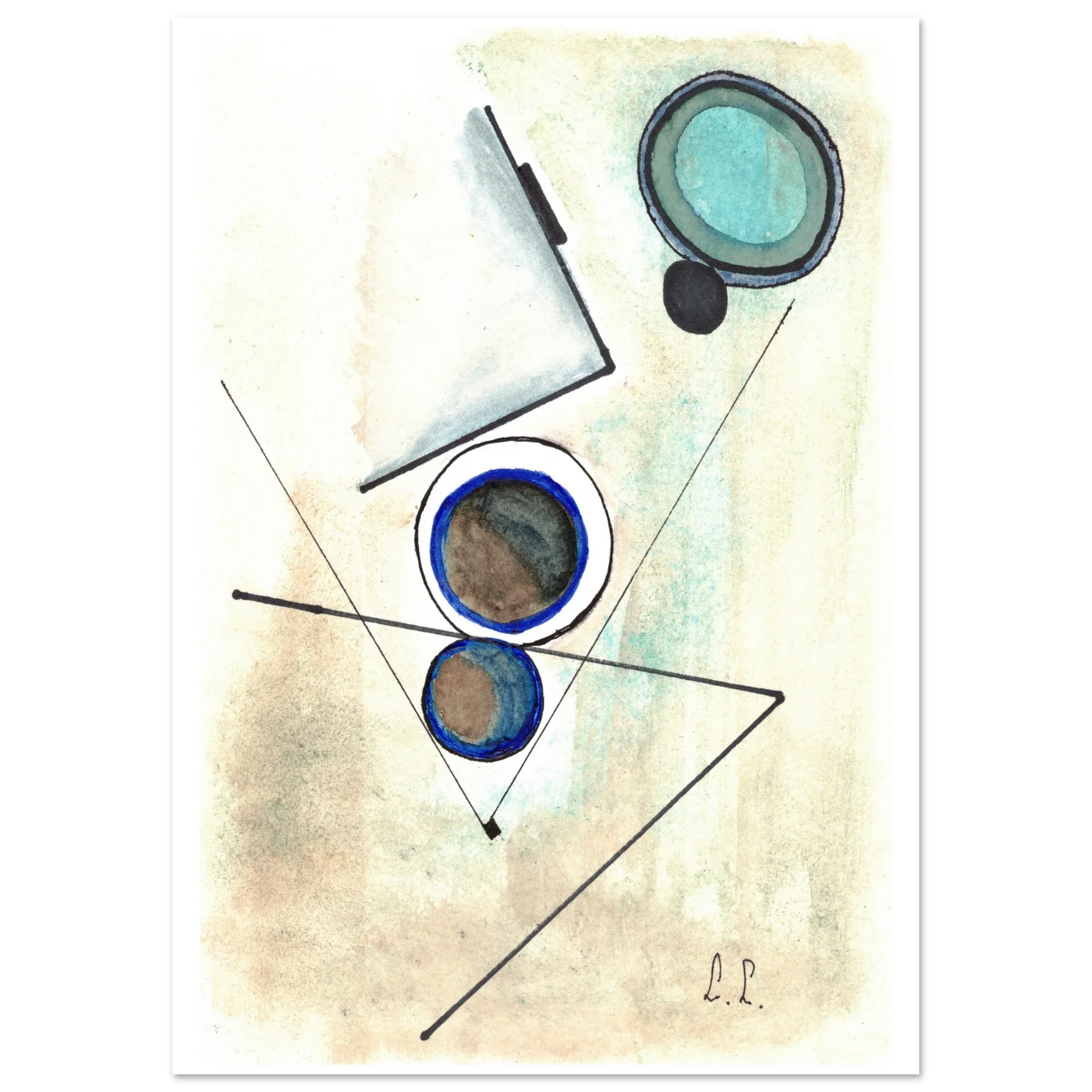 Affiche premium sur papier mat – Art mural de qualité supérieure - Laure Leprince - Artiste Peintre