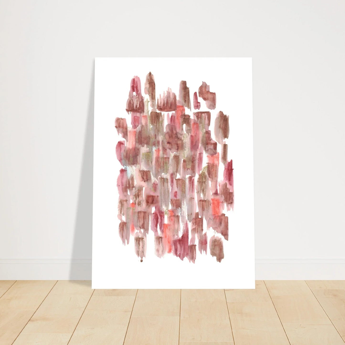 Affiche premium sur papier mat Terracotta Waves – Art mural de qualité supérieure - Laure Leprince - Artiste Peintre