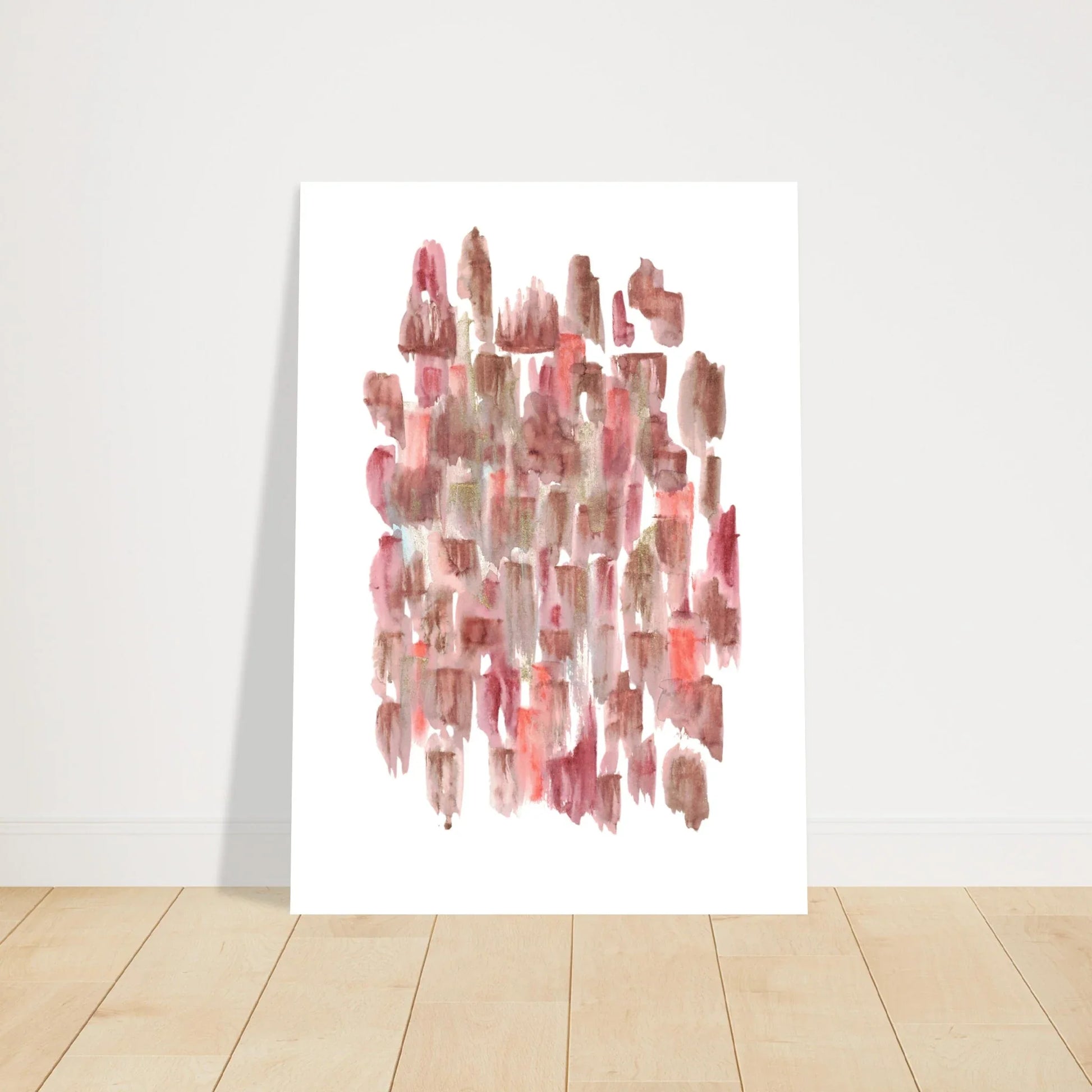 Affiche premium sur papier mat Terracotta Waves – Art mural de qualité supérieure - Laure Leprince - Artiste Peintre