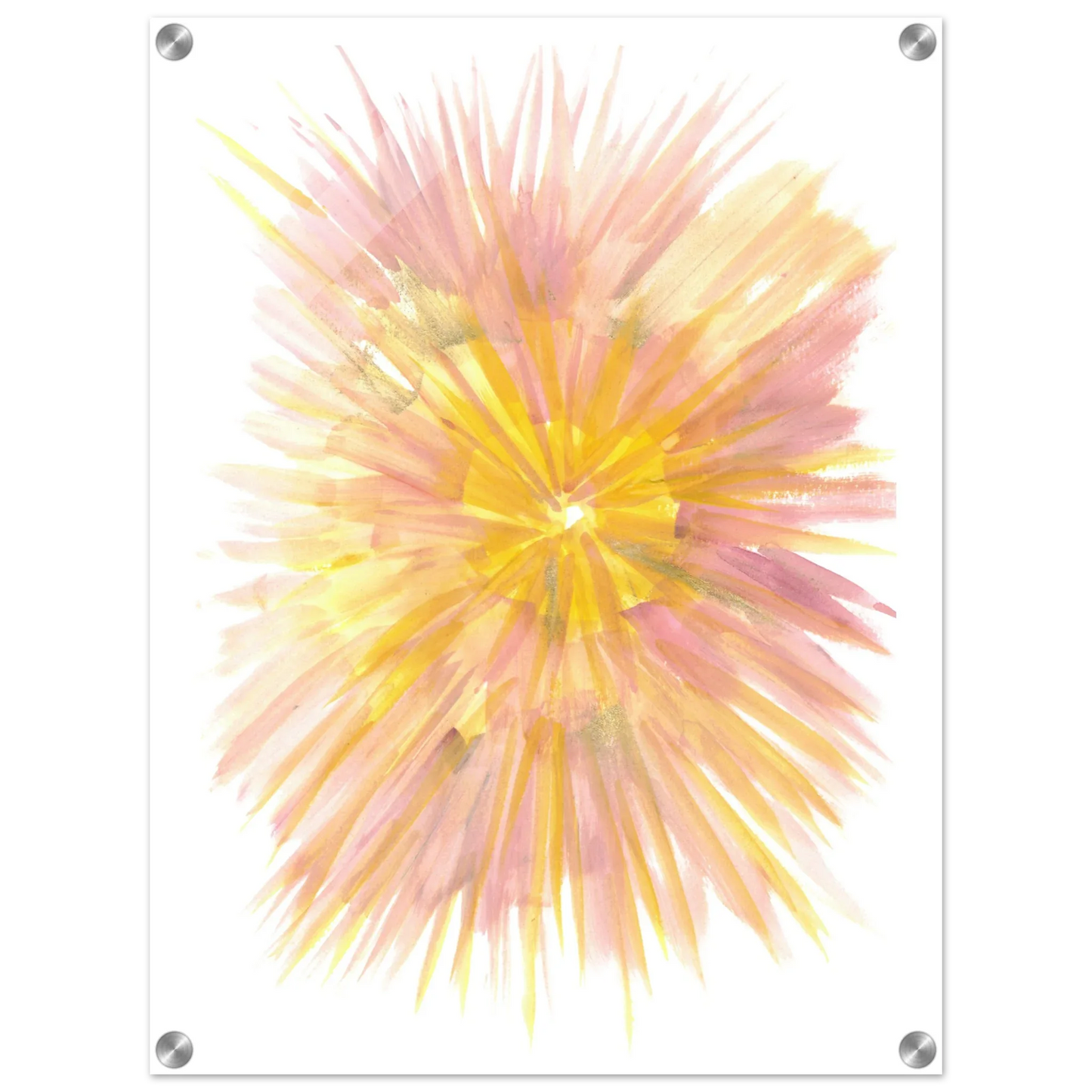 Impression sur acrylique brillante Solar Bloom | Art contemporain par Laure Leprince - Laure Leprince - Artiste Peintre