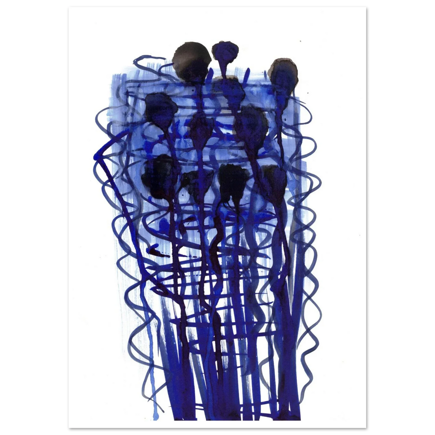 Premium Matte Paper Poster Aquarelle Originale RDJ3-14 - Laure Leprince - Artiste Peintre