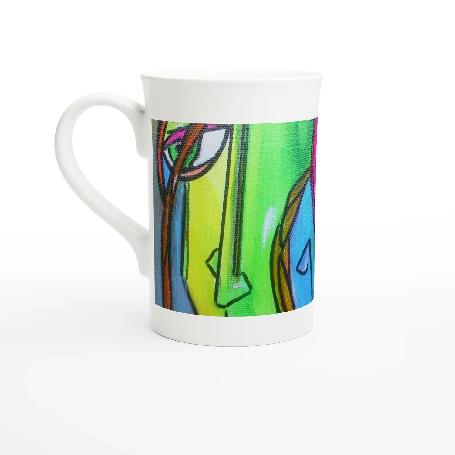 Mug en porcelaine fine blanche 30 cl trouncho – Élégance et finesse intemporelle - Laure Leprince - Artiste Peintre