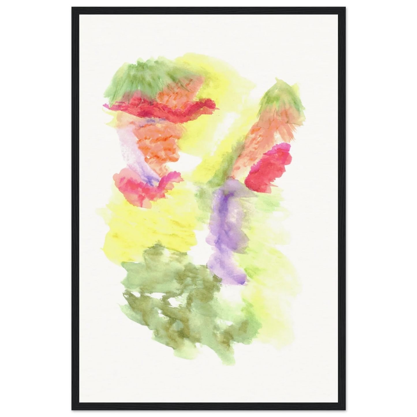 Affiche Encadrée Museum-Quality Matte Paper Wooden Framed Eclosion Chromatique - Laure Leprince - Artiste Peintre