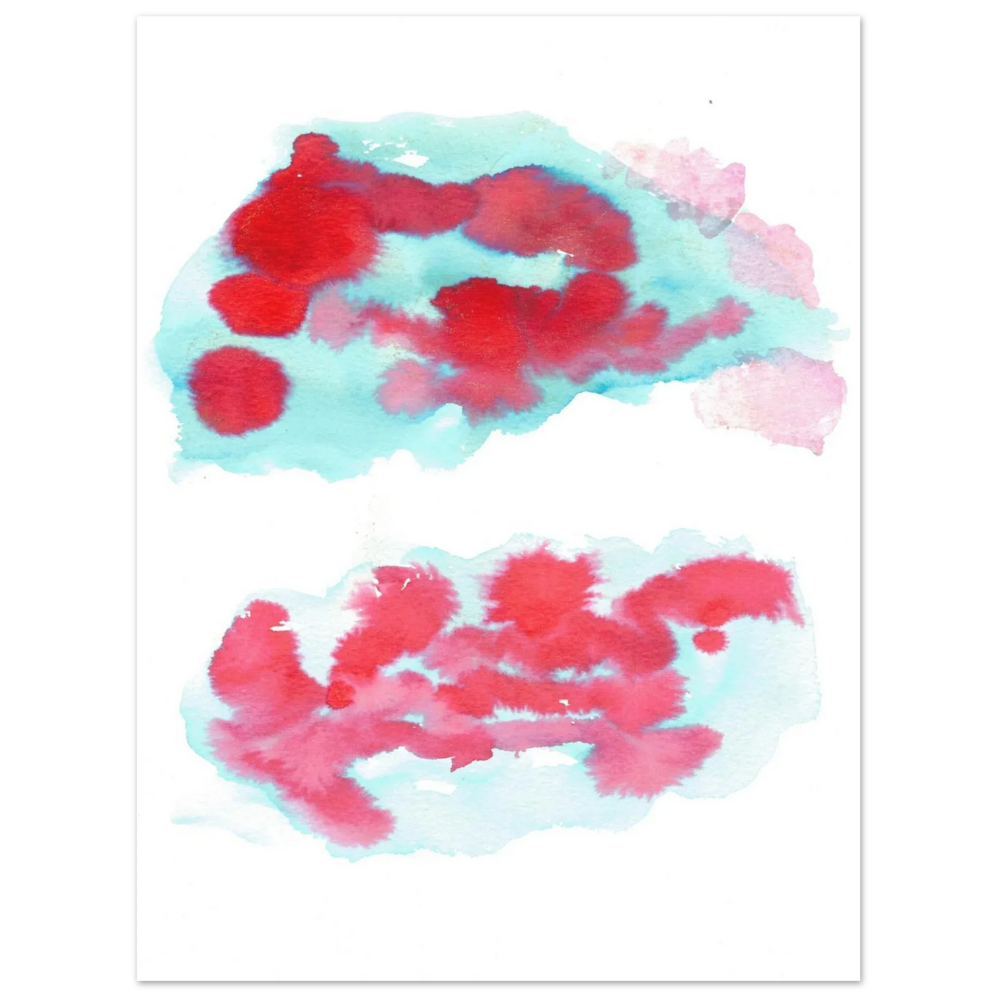 Premium Matte Paper Poster Aquarelle Originale RDJ3-7 - Laure Leprince - Artiste Peintre