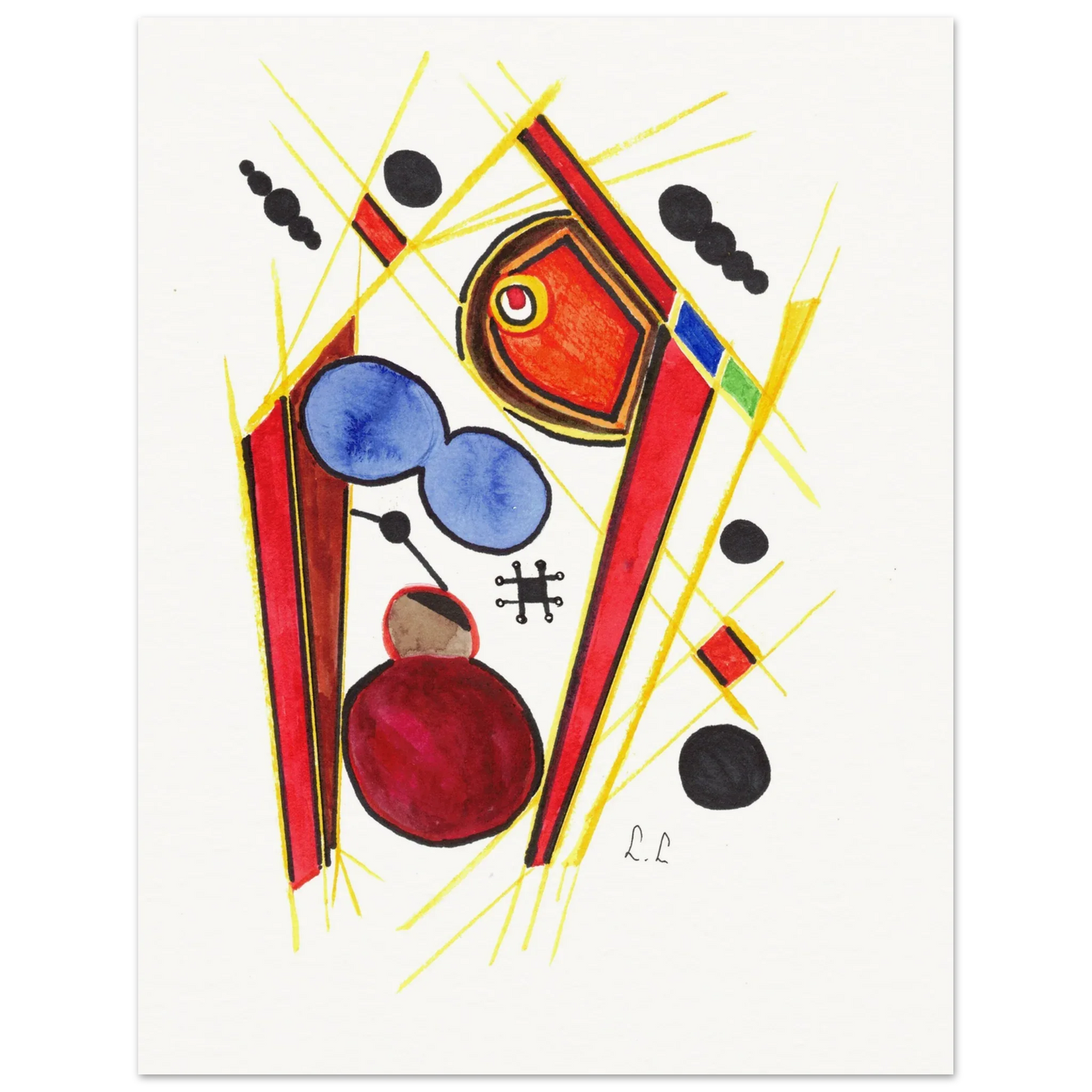 Affiche artistique papier mat qualité musée | Impression fine art premium - Laure Leprince - Artiste Peintre
