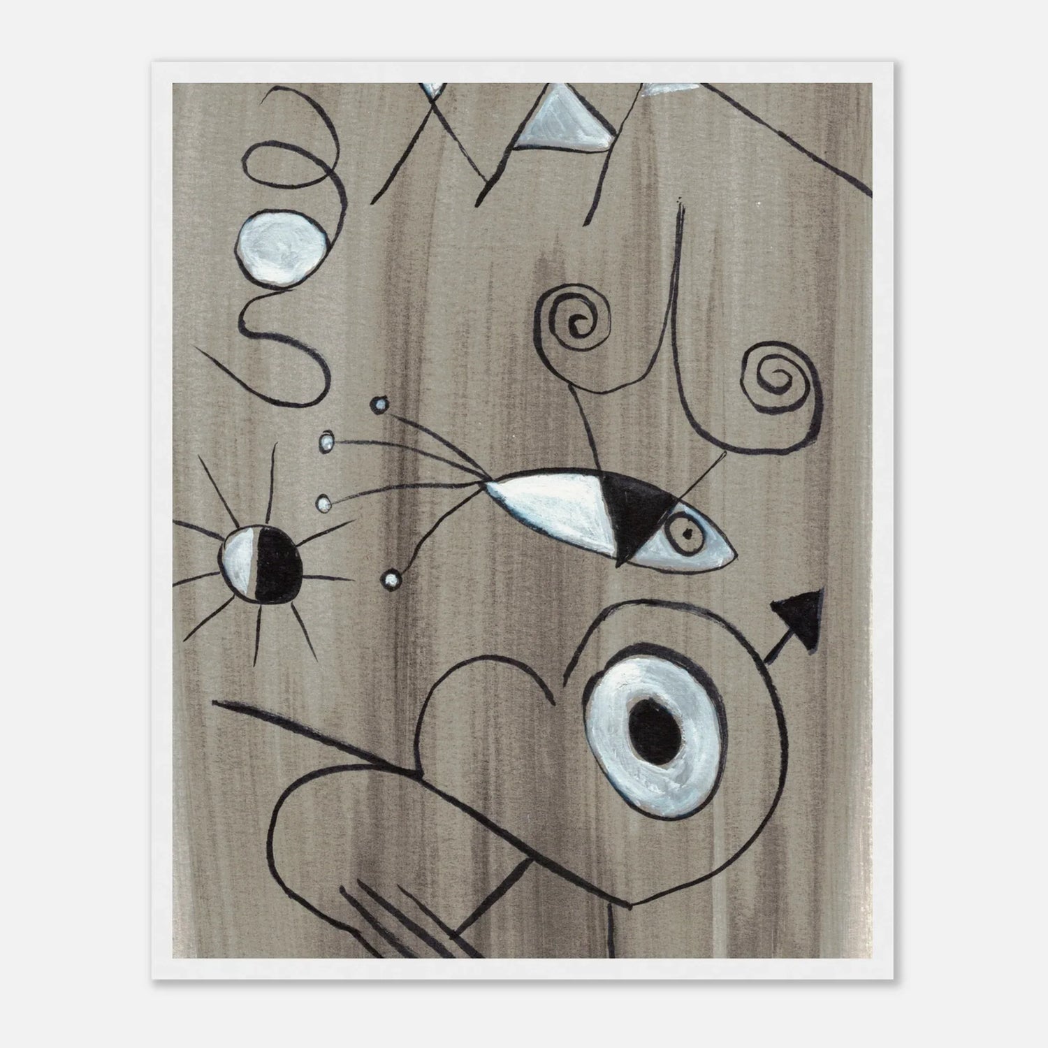 Affiche encadrée bois | Papier mat qualité musée | Aquarelle originale Laure Leprince - Laure Leprince - Artiste Peintre