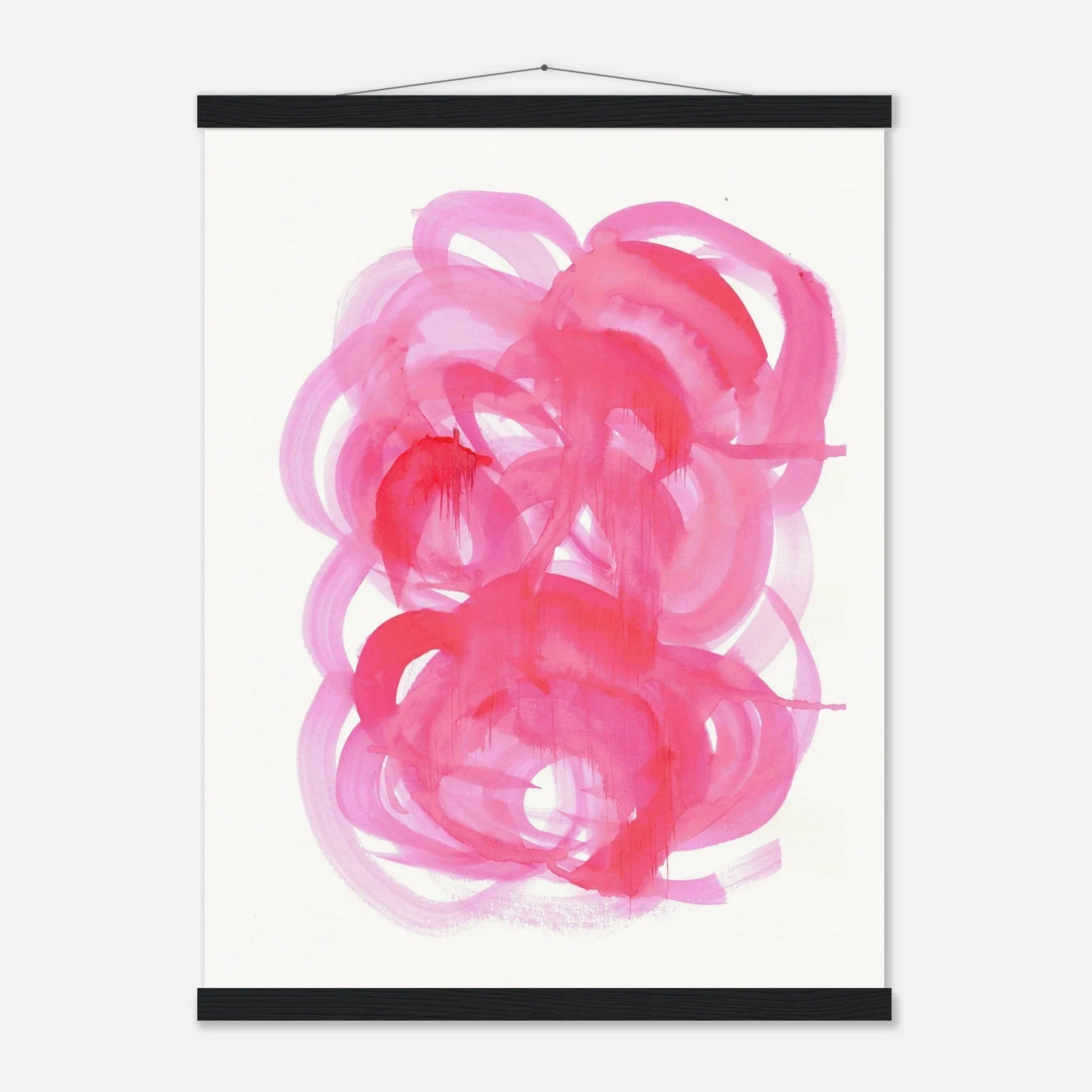 Museum-Quality Matte Paper Poster with Hanger Ruby Drift - Laure Leprince - Artiste Peintre
