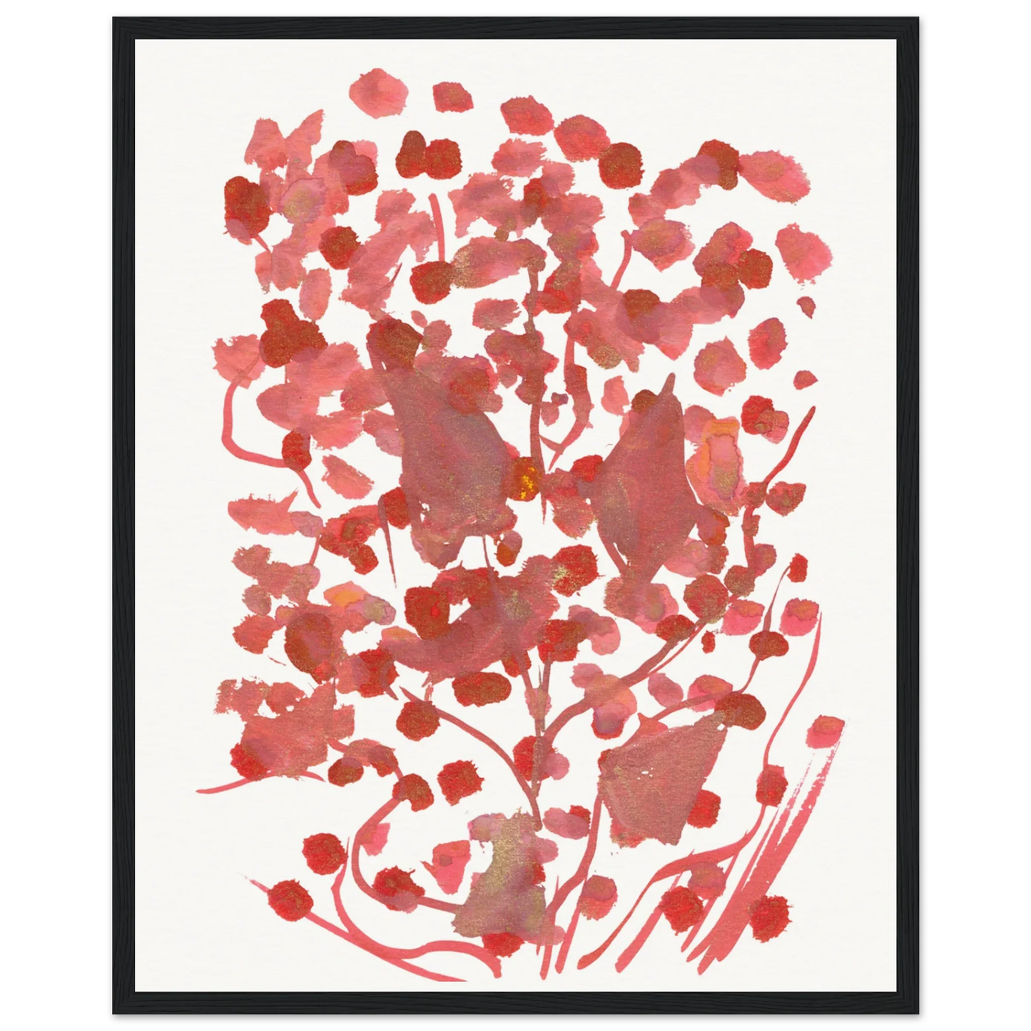 Museum-Quality Matte Paper Wooden Framed Poste Bois de Rubis - Laure Leprince - Artiste Peintre